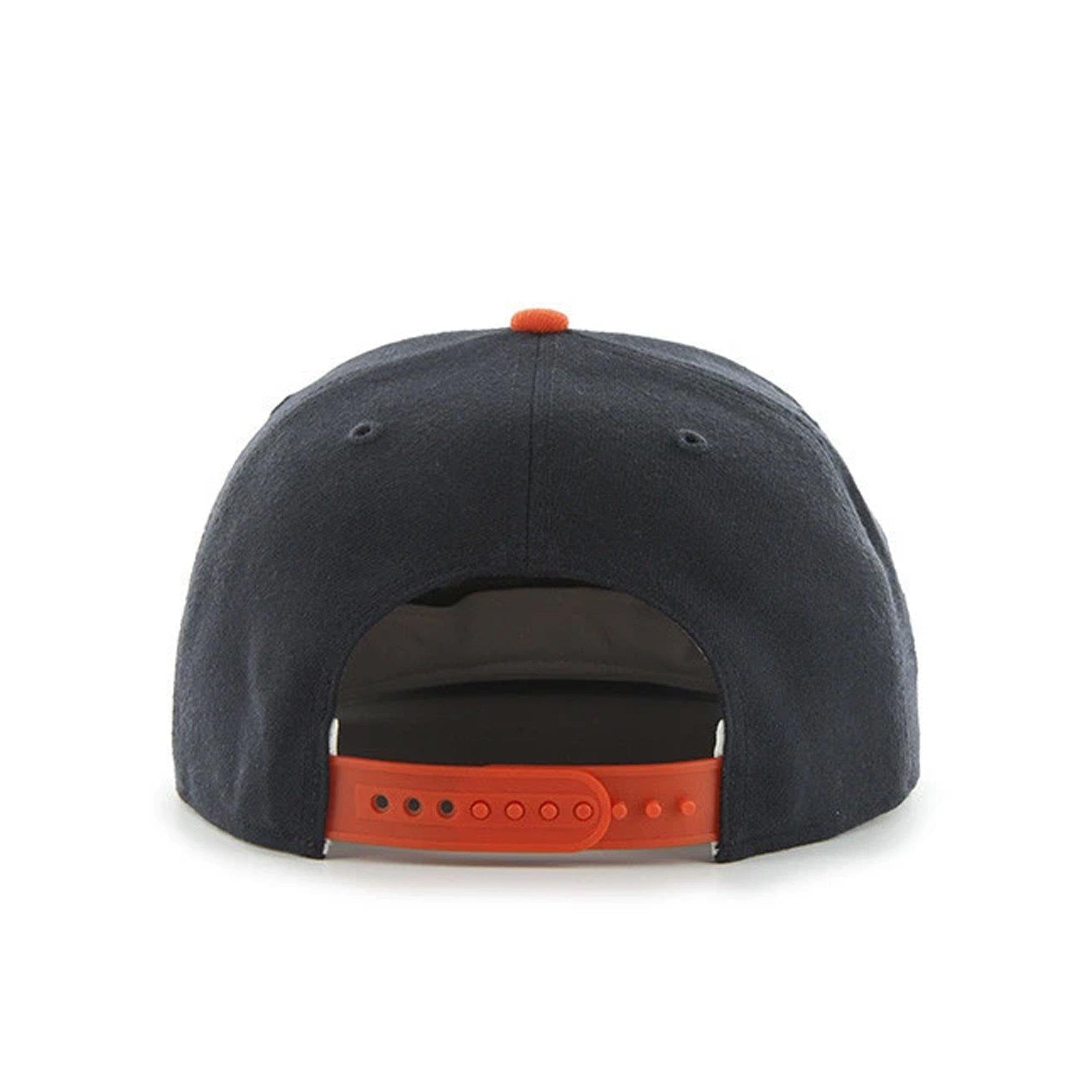 Mens 47 Brand Detroit Tigers Sure Shot Snapback - Navy/Orange - sneakAR