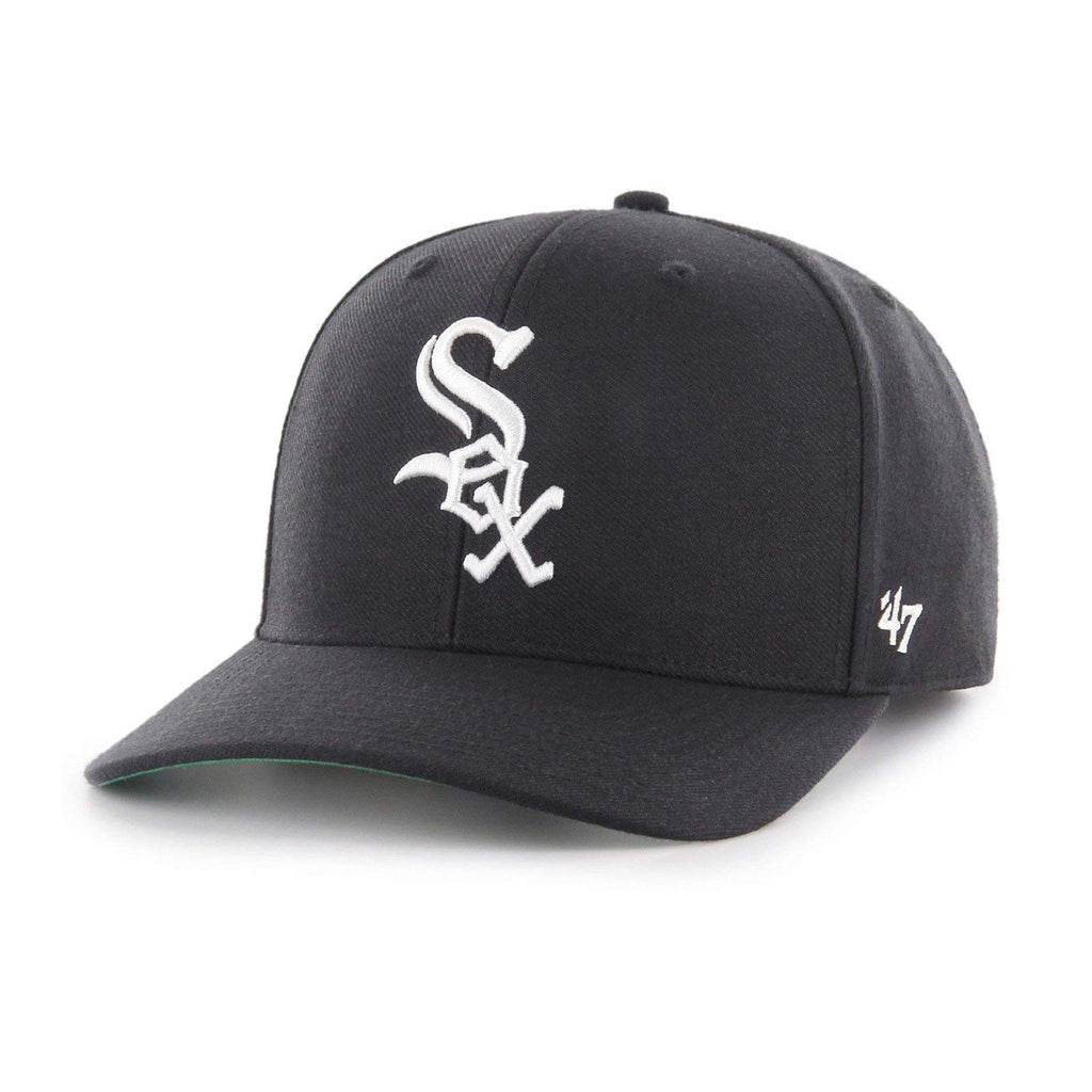 Mens 47 Brand Chicago White Sox Cold Zone MVP Snapback - Black/White - sneakAR