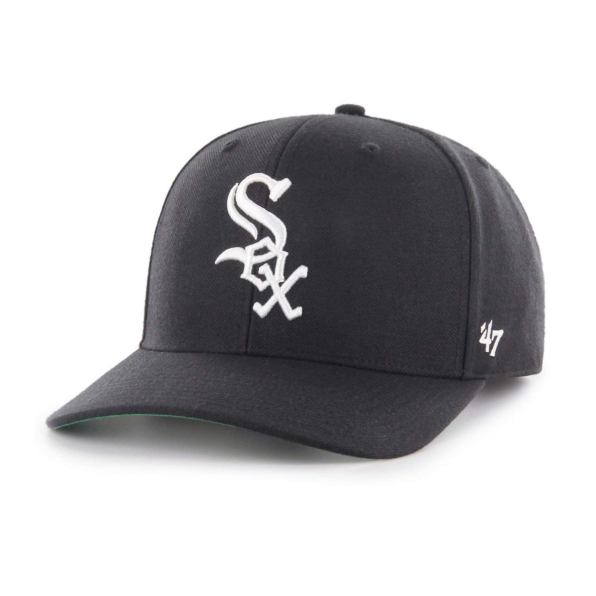 Mens 47 Brand Chicago White Sox Cold Zone MVP Snapback - Black/White - sneakAR