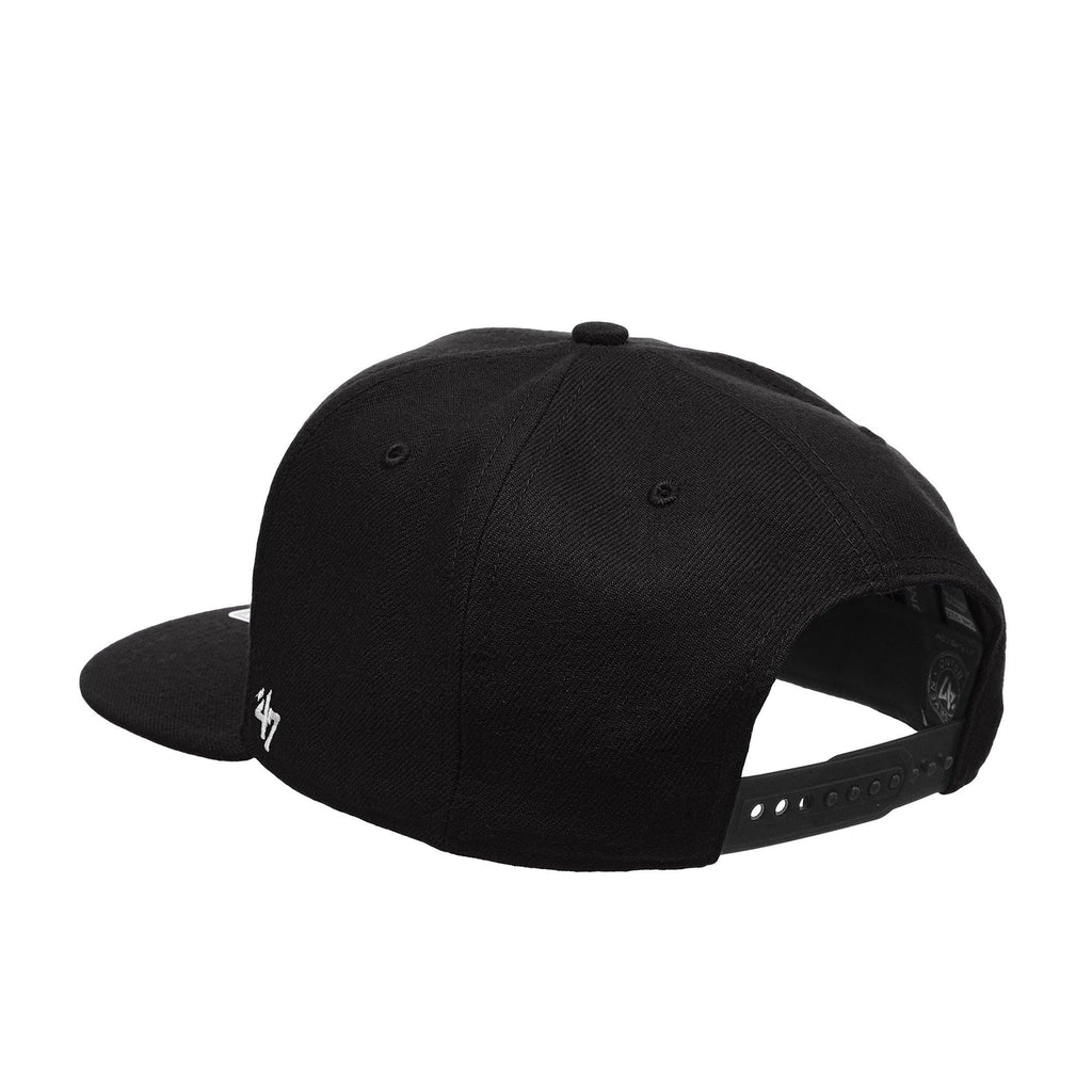 Mens 47 Brand Boston Red Sox Sure Shot Captain Snapback - Black - sneakAR