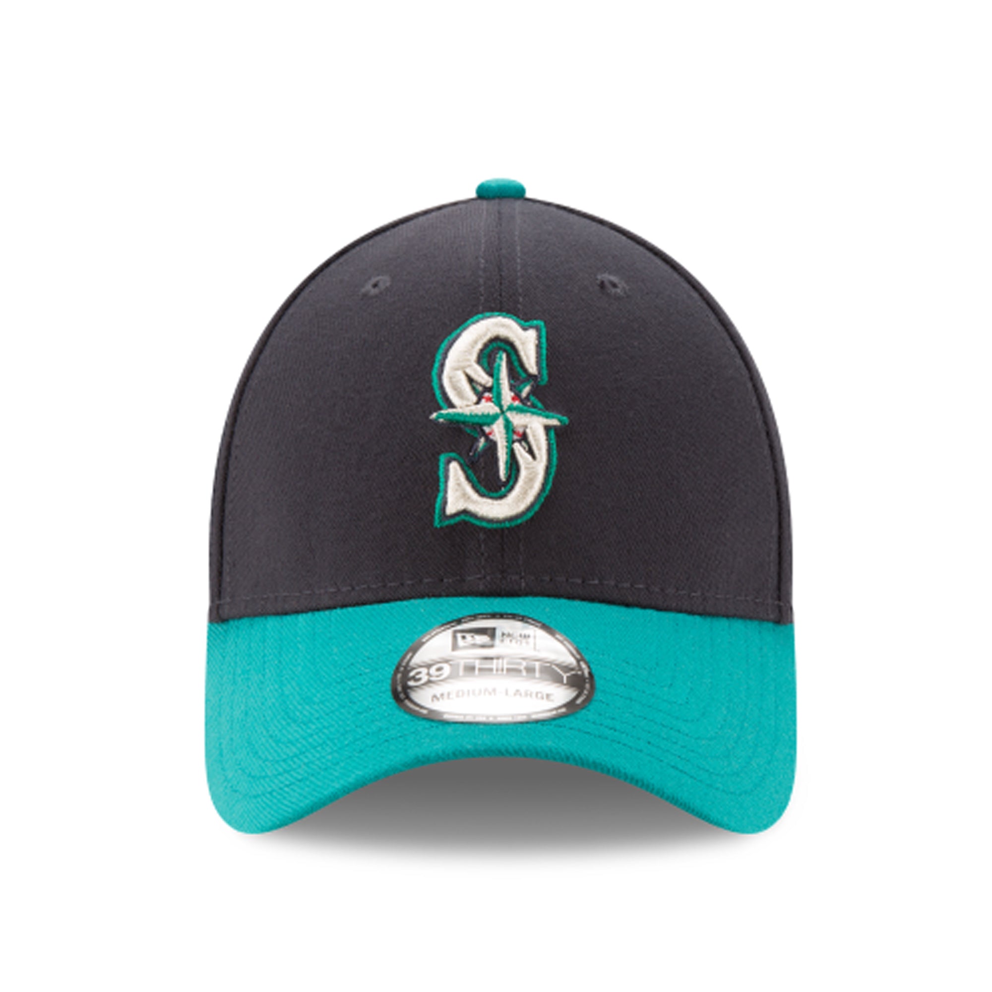 [10975792] Mens New Era MLB 39Thirty Stretch Fit Cap - Seattle Mariners