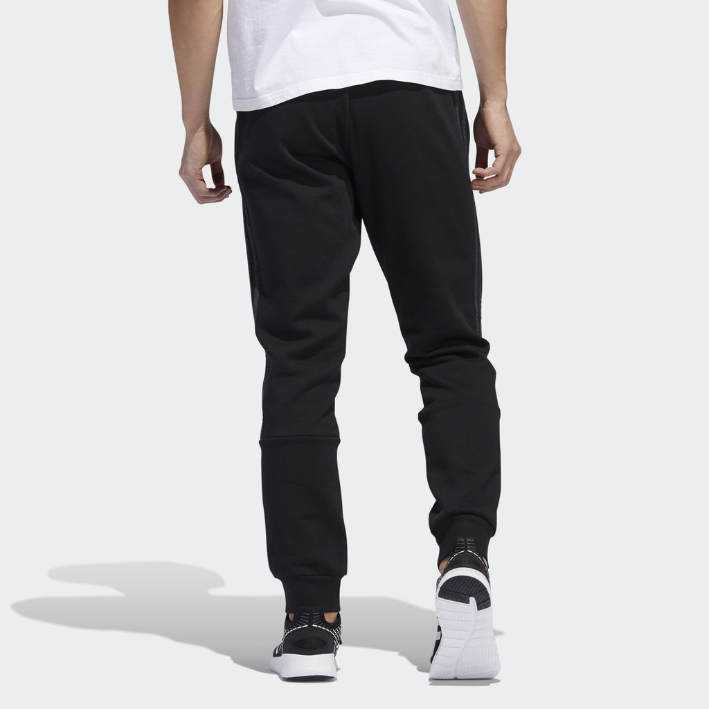 [FL4844] Mens Adidas 3 Stripe Fleece Pant Jogger