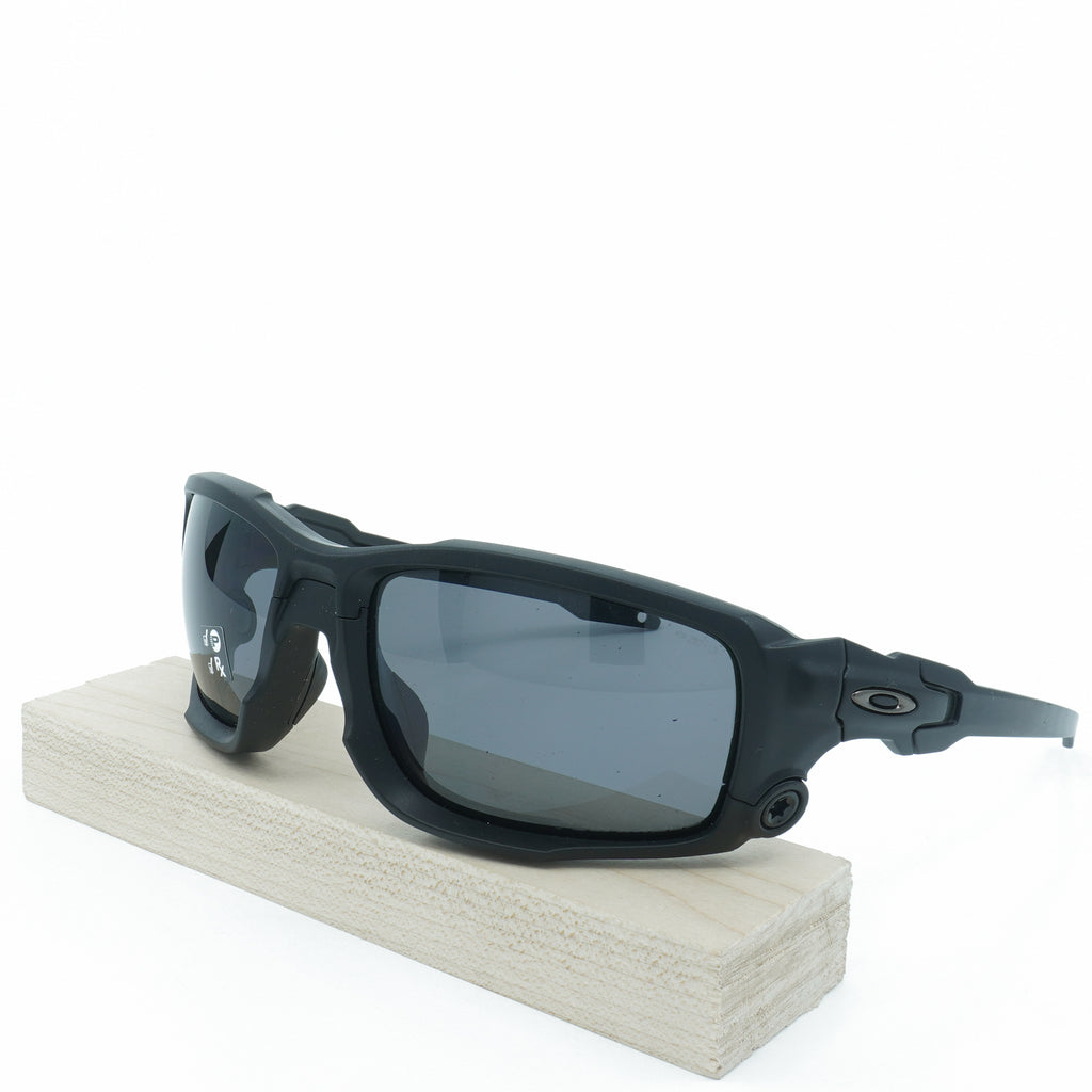 [OO9329-09] Mens Oakley Shocktube Polarized Sunglasses - Matte Black/Grey