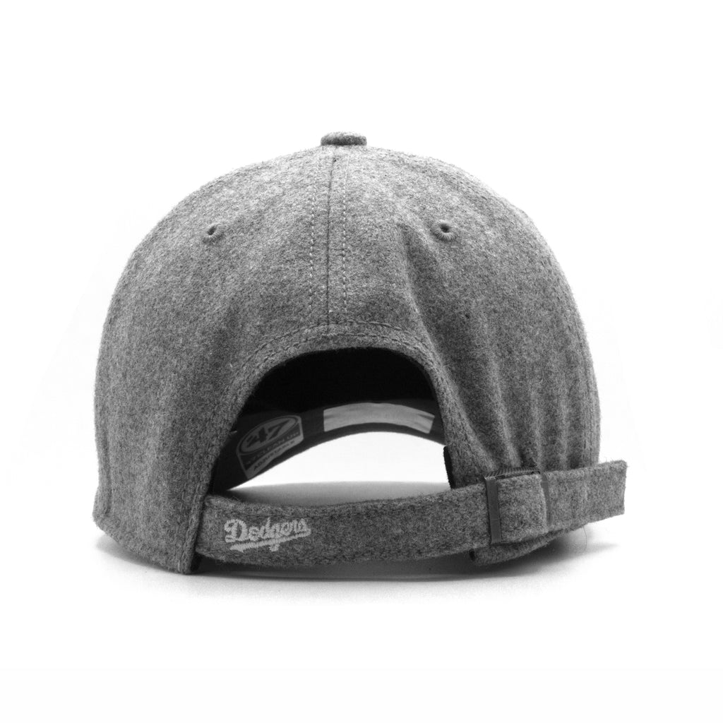 Mens 47 Brand LA Dodgers Clean Up Strapback - Grey