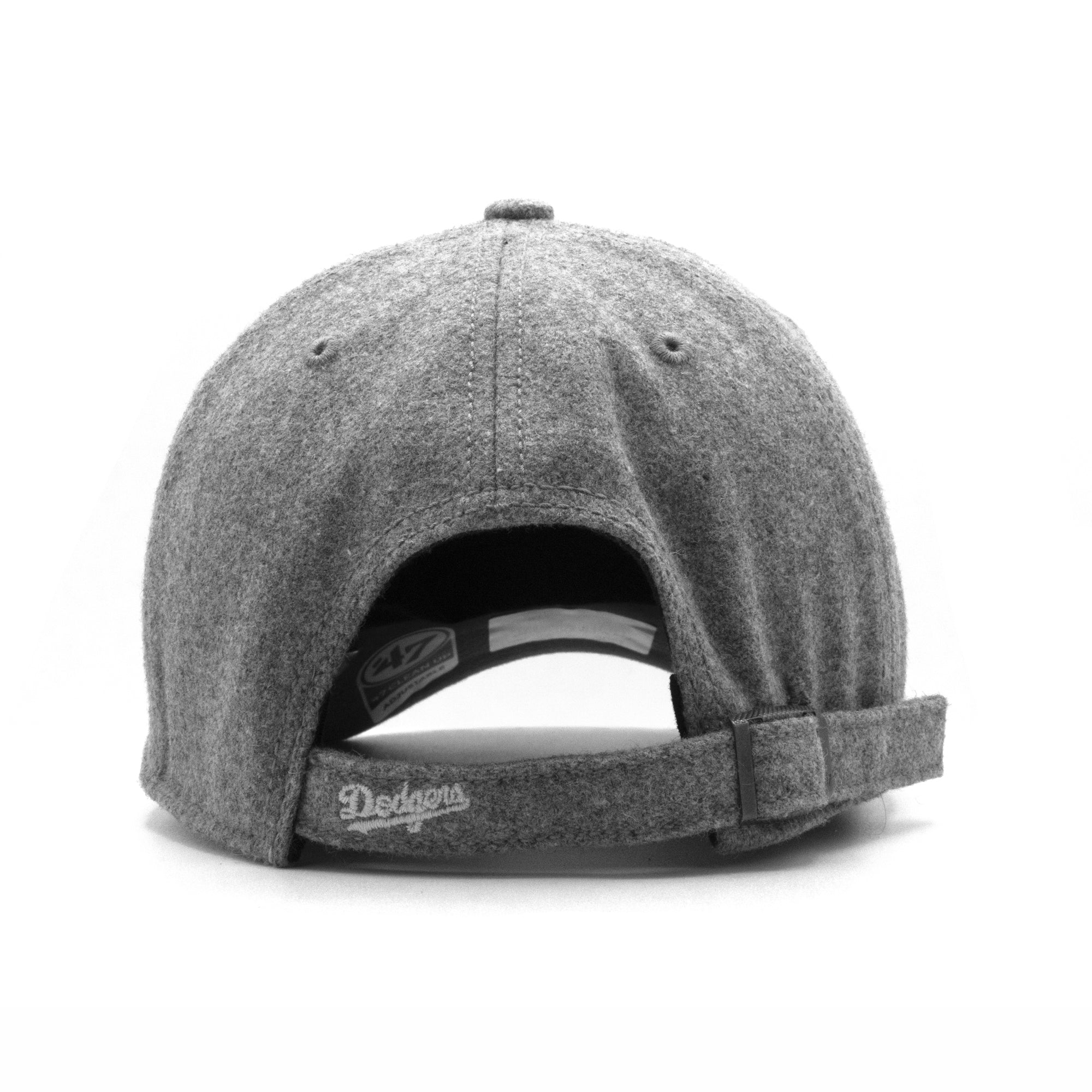 Mens 47 Brand LA Dodgers Clean Up Strapback - Grey