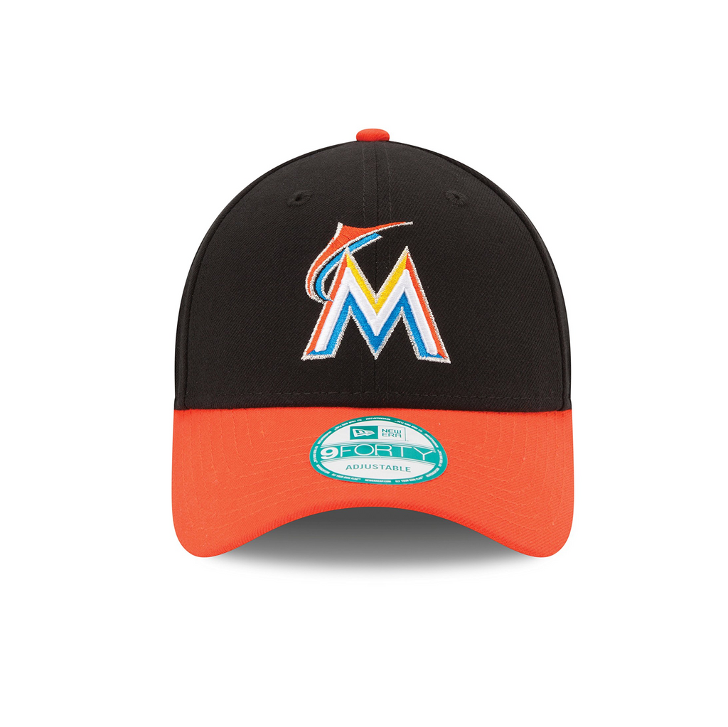 [10963126] Mens New Era MLB The League 2Tone Adjustable Cap - Miami Marlins
