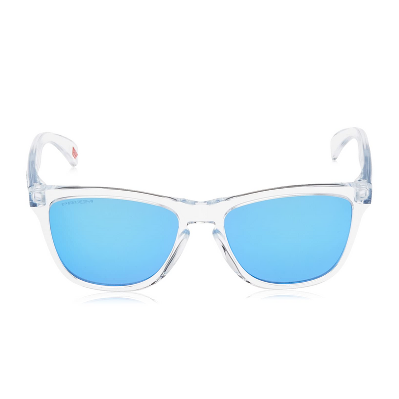 [OO9013-D0] Mens Oakley Frogskins Sunglasses - Crystal Clear/PRIZM Sapphire