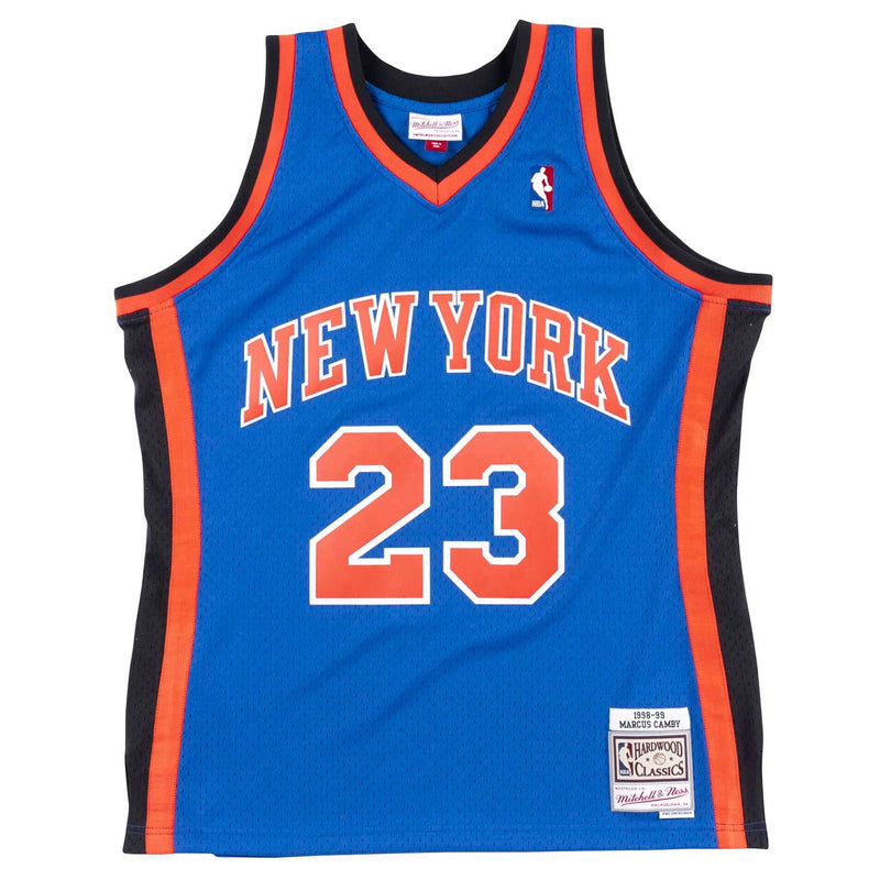 Mens Mitchell & Ness NBA Swingman Jersey New York Knicks 98-99 Marcus Camby