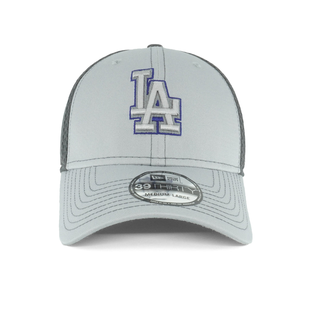 [11594976] Mens New Era MLB Grayed Out 3930 Flex - Los Angeles Dodgers