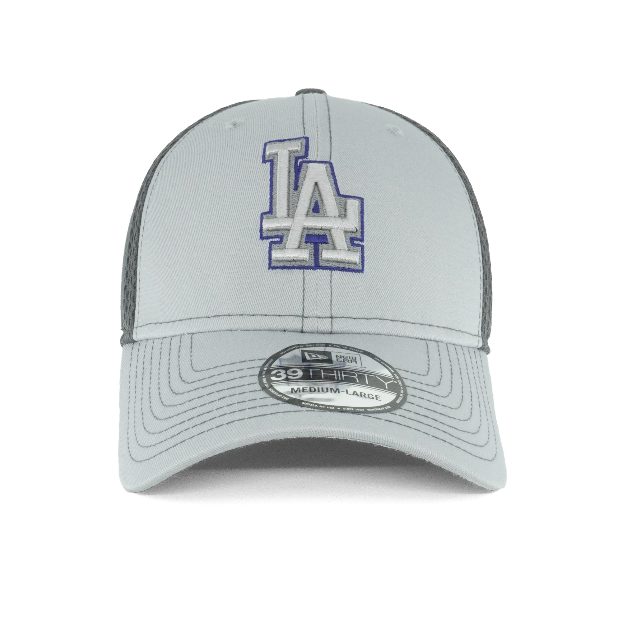 [11594976] Mens New Era MLB Grayed Out 3930 Flex - Los Angeles Dodgers