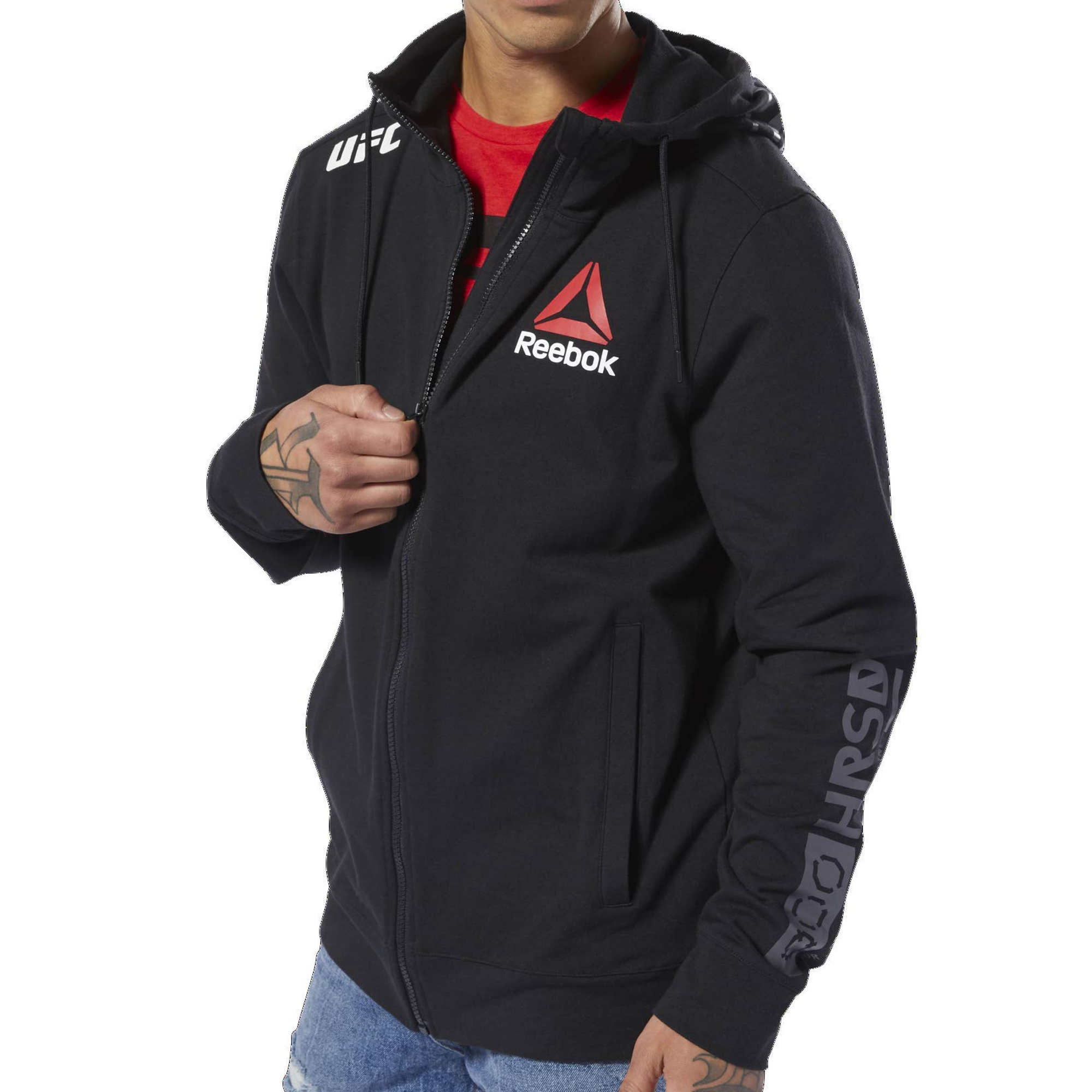[CD8585] Mens Reebok UFC Fighter Kit Walkout Hoodie