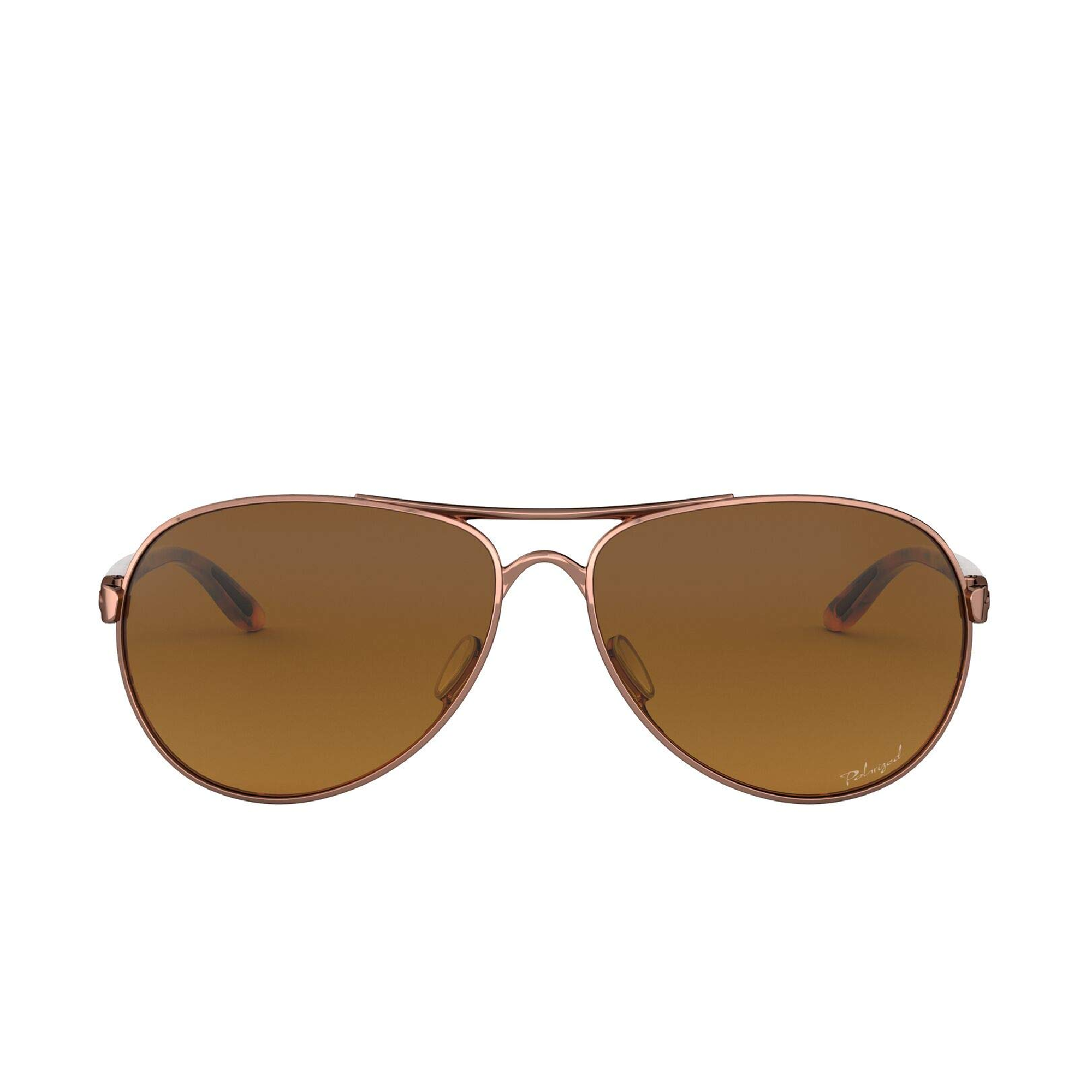 [OO4079-14] Womens Oakley Feedback Polarized Sunglasses - Rose Gold/Brown