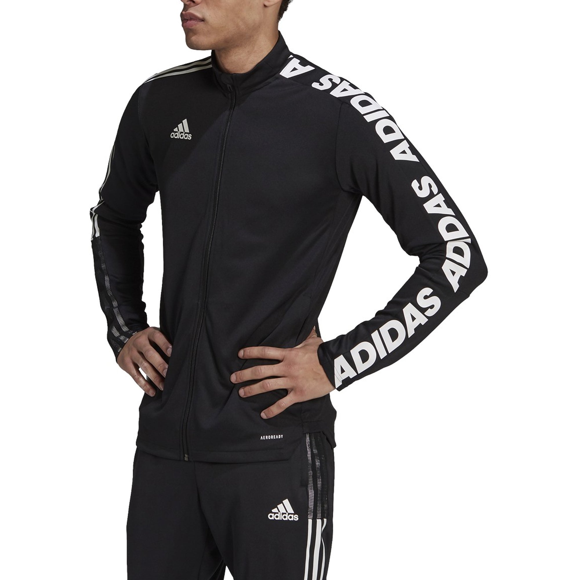 [GU9498] Mens Adidas Tiro Asymmetrical Tape Track Jacket