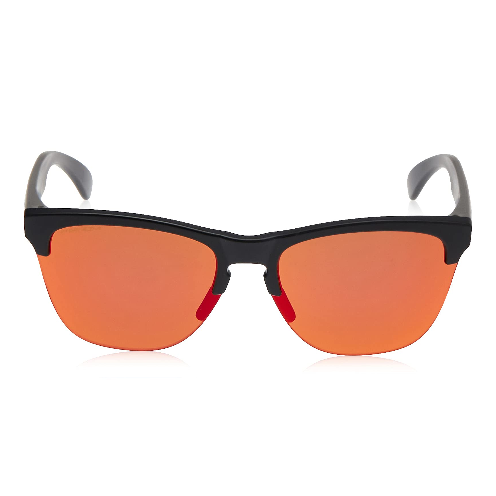 [OO9374-04] Mens Oakley Frogskins Lite Sunglasses - Matte Black/Prizm Ruby