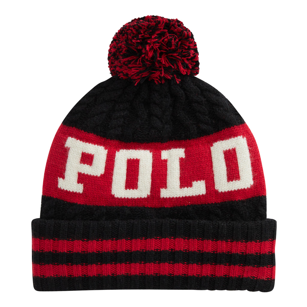 [PC0648-001] Mens Polo Ralph Lauren Cable Pom Hat