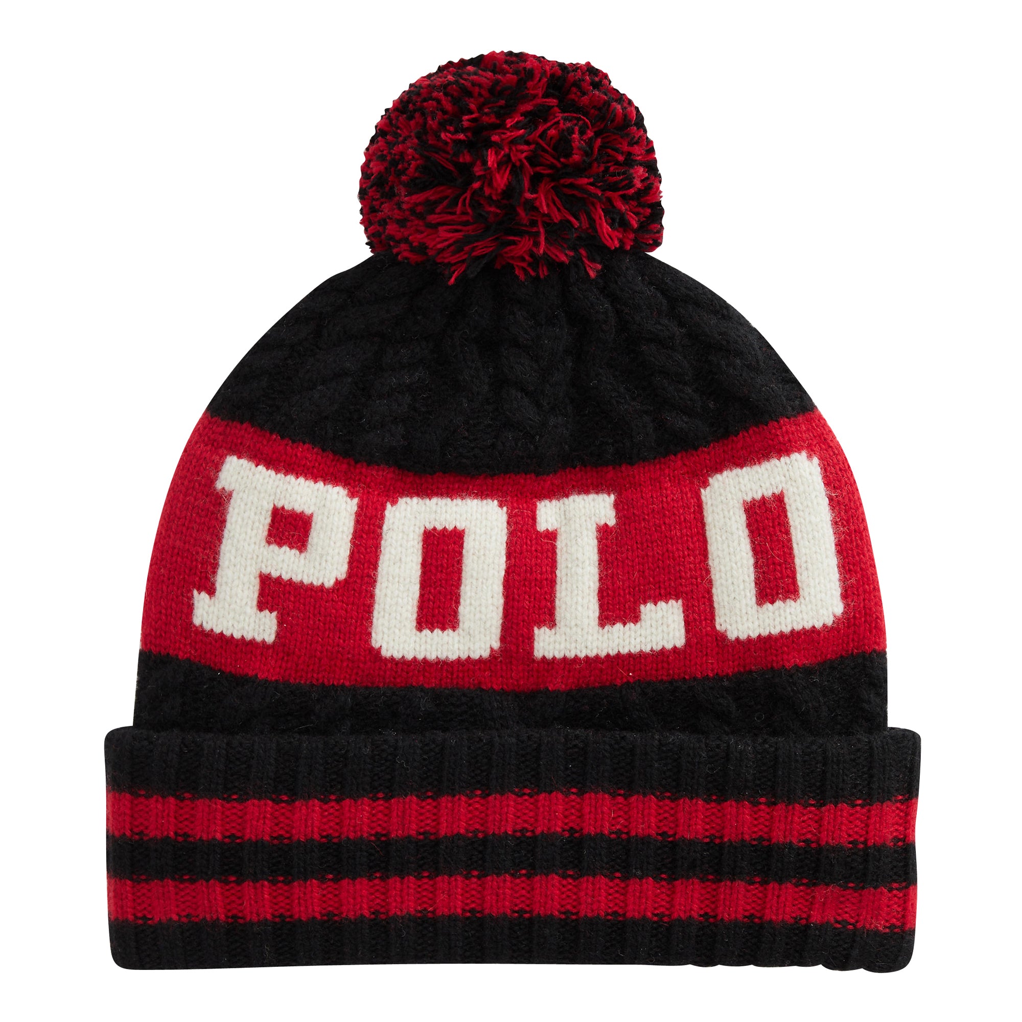 [PC0648-001] Mens Polo Ralph Lauren Cable Pom Hat