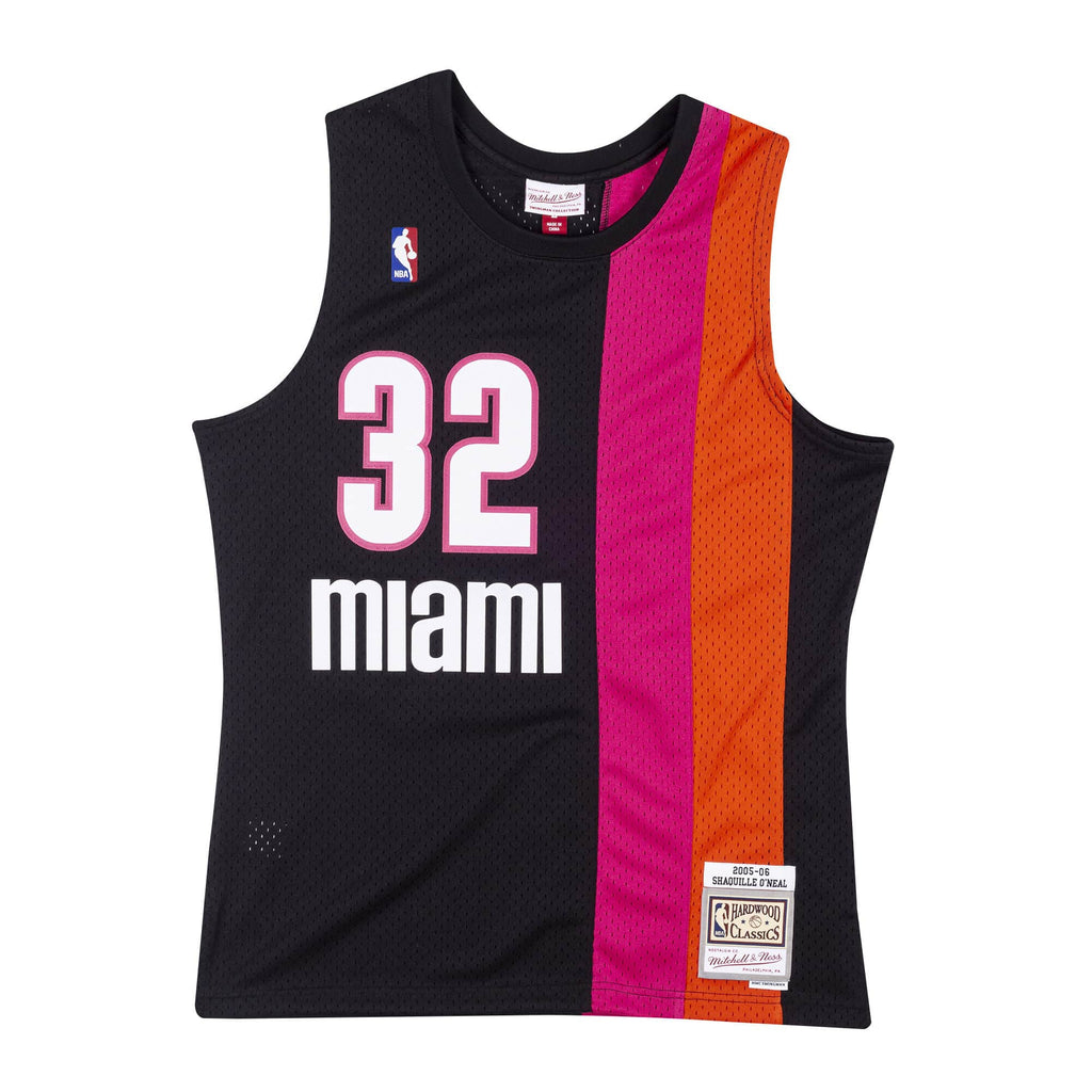 Mens Mitchell & Ness NBA Swingman Jersey Miami Heat 05 Shaquille O'Neal