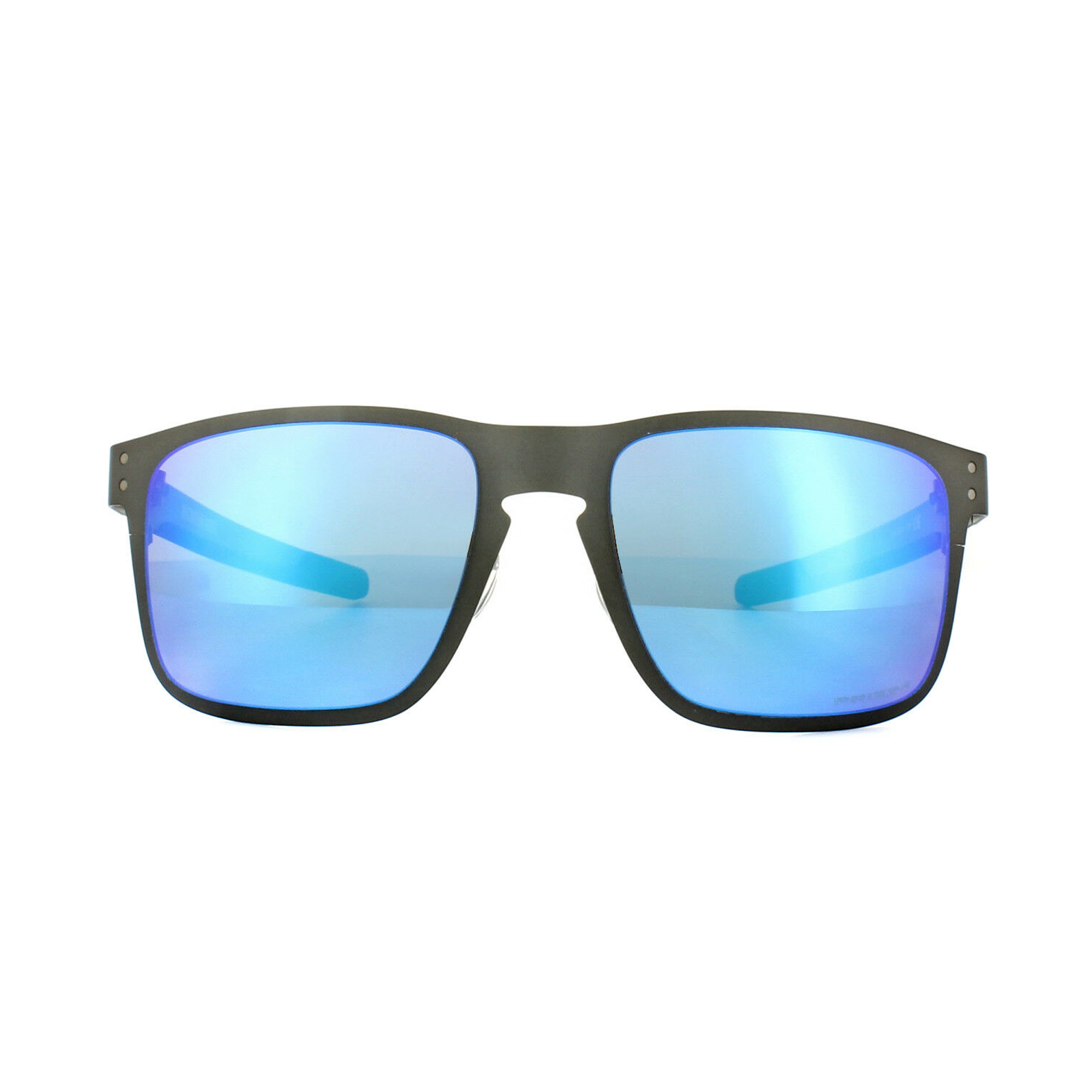 [OO4123-07] Mens Oakley Holbrook Metal Polarized Sunglasses - Gunmetal/Sapphire