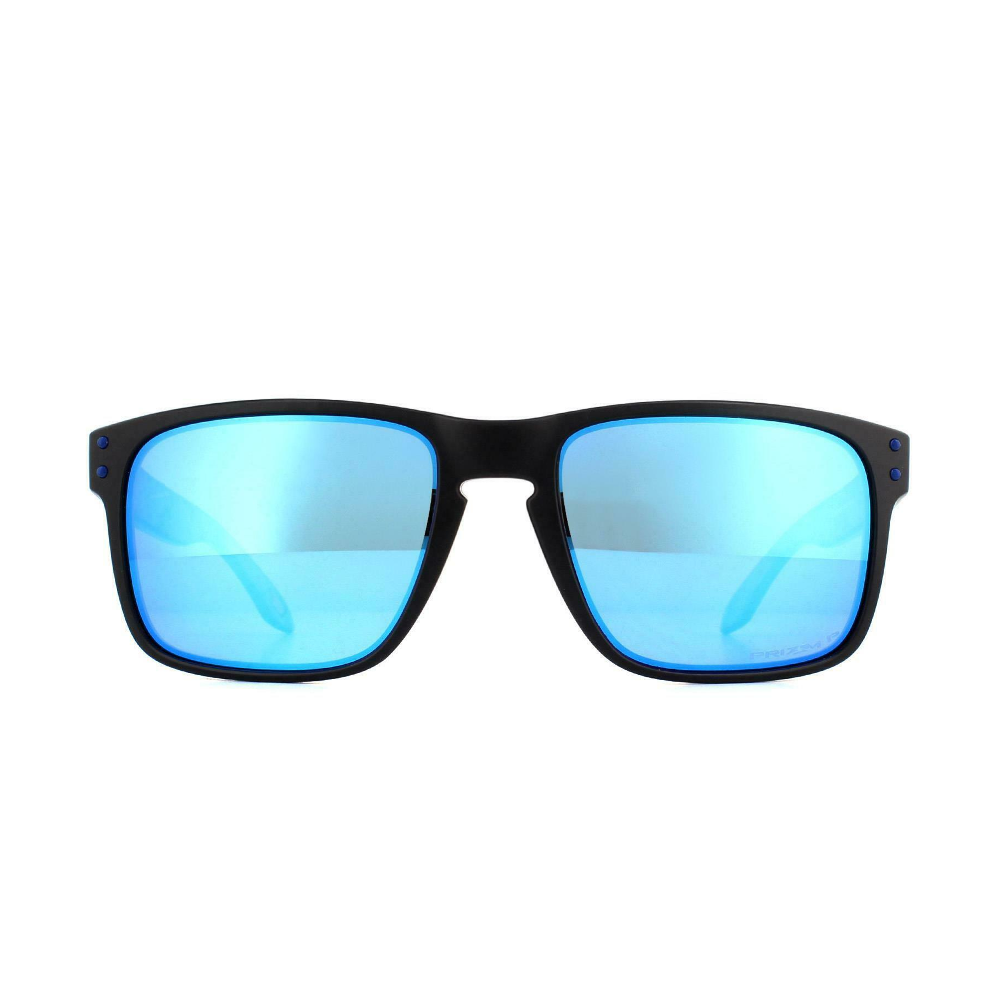 [OO9102-H0] Mens Oakley Holbrook Polarized Sunglasses - Black/PRIZM Sapphire