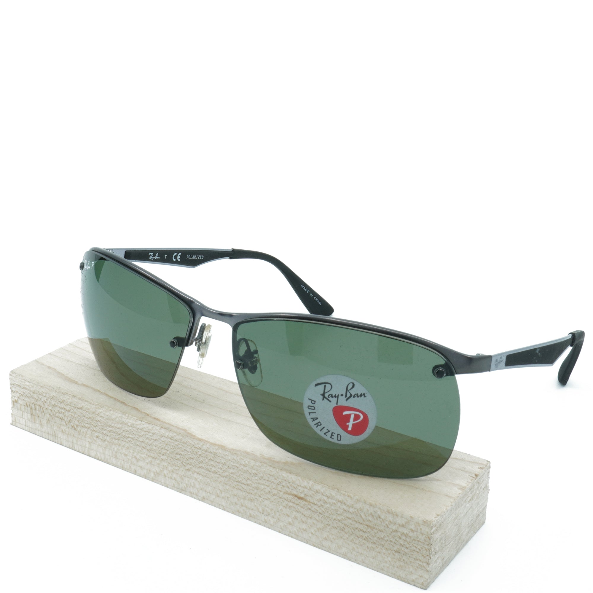 [RB3550-029/9A_64] Mens Ray-Ban Rectangular Polarized Sunglasses