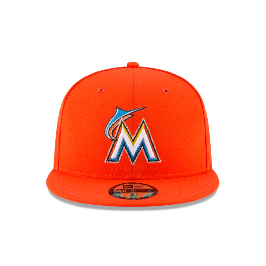 [70440219] Mens New Era MLB Authentic 59Fifty Fitted - 2018 Miami Marlins