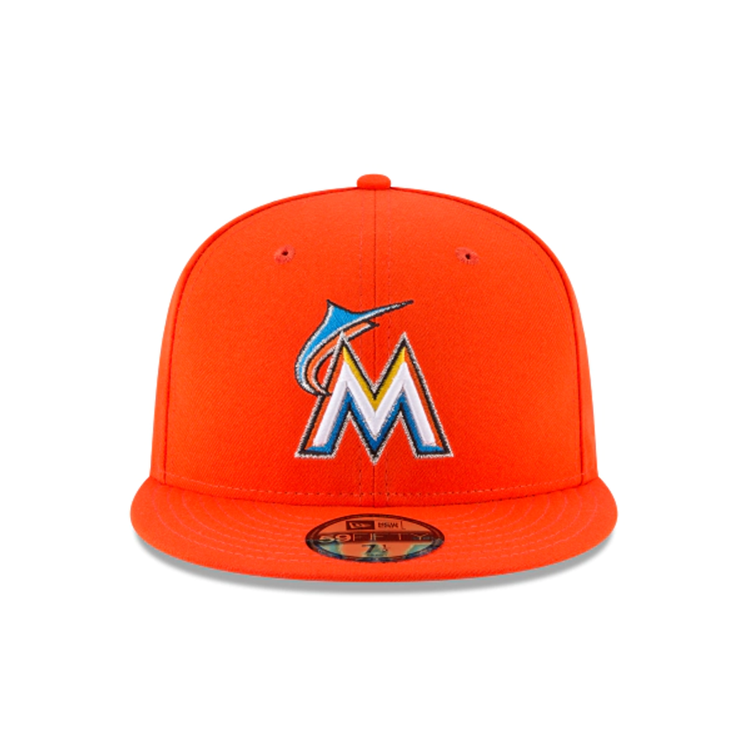 [70440219] Mens New Era MLB Authentic 59Fifty Fitted - 2018 Miami Marlins