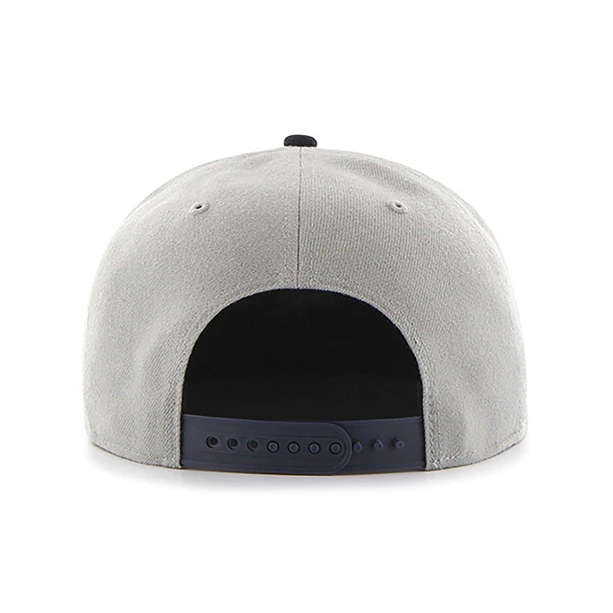Mens 47 Brand Cleveland Indians Sure Shot Snapback - Grey/Black - sneakAR