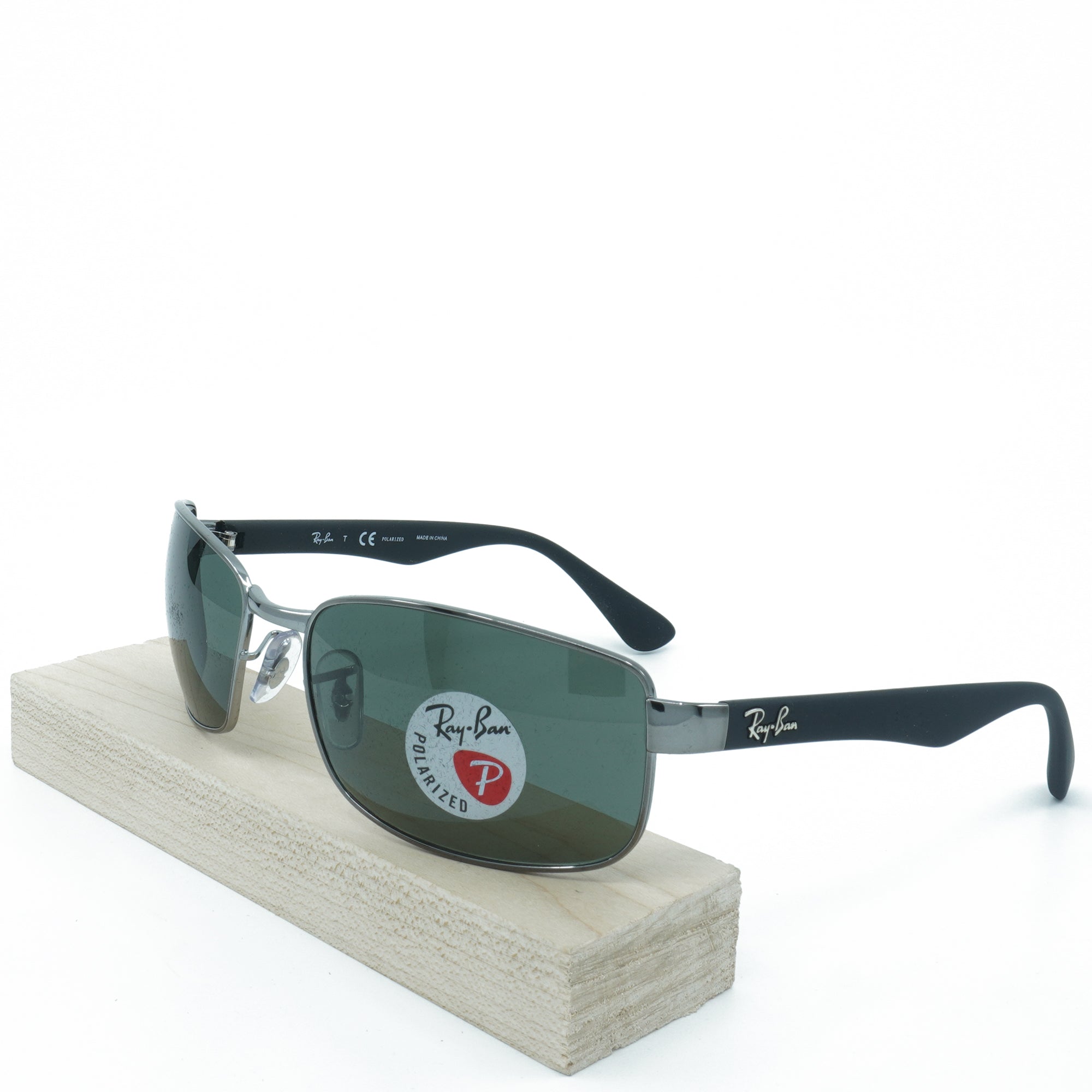 [RB3478-004/58_60] Mens Ray-Ban Rectangular Polarized Sunglasses