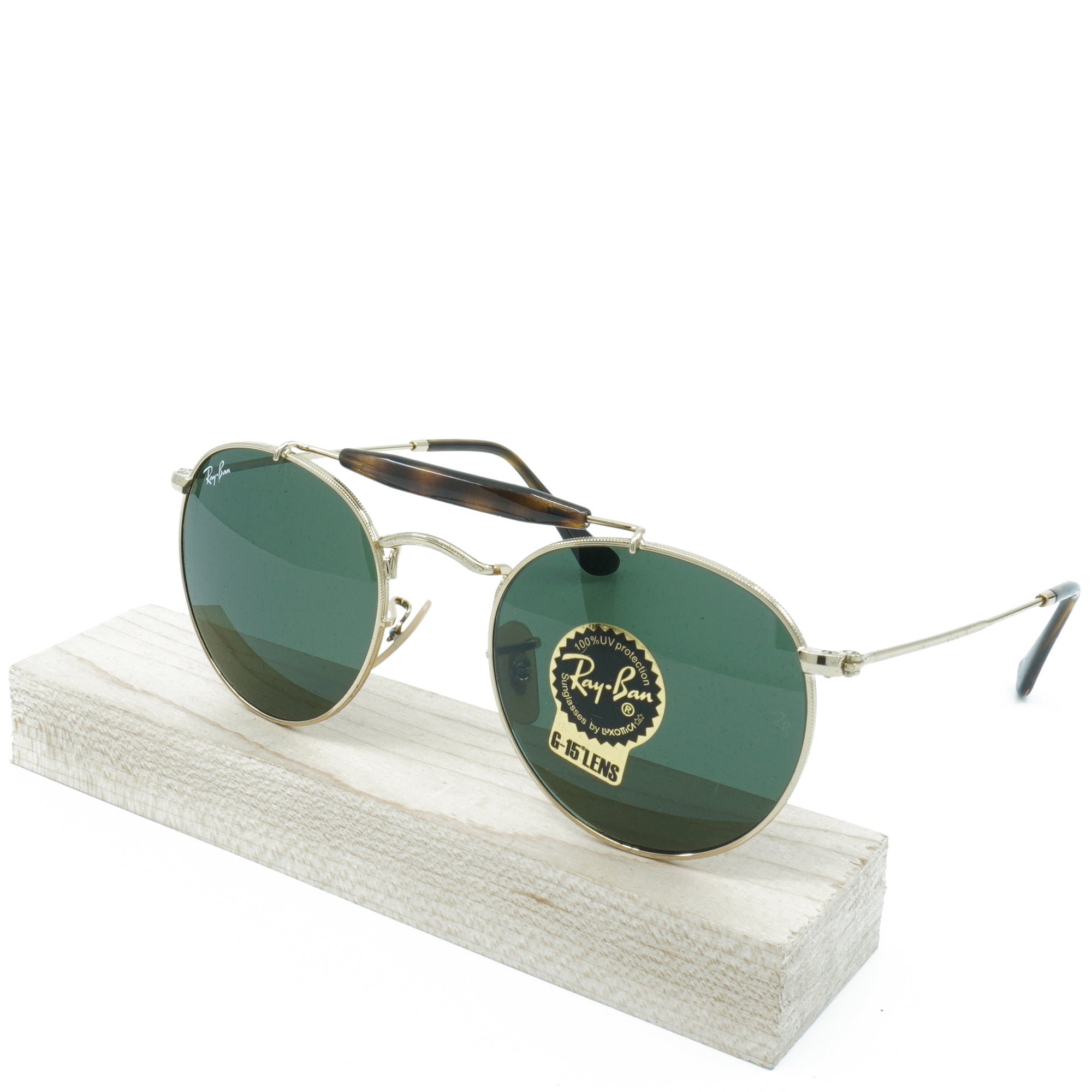 [RB3747-001_50] Mens Ray-Ban G-15 Round Sunglasses