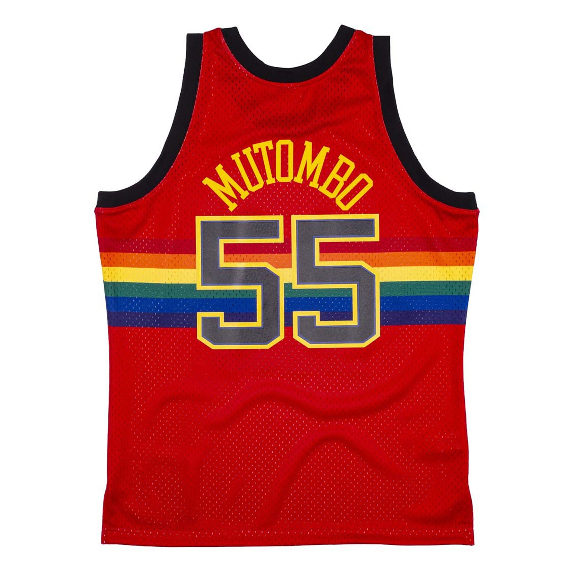Mens Mitchell & Ness NBA RELOAD SWINGMAN JERSEY - NUGGETS 1991 DIKEMBE MUTOMBO