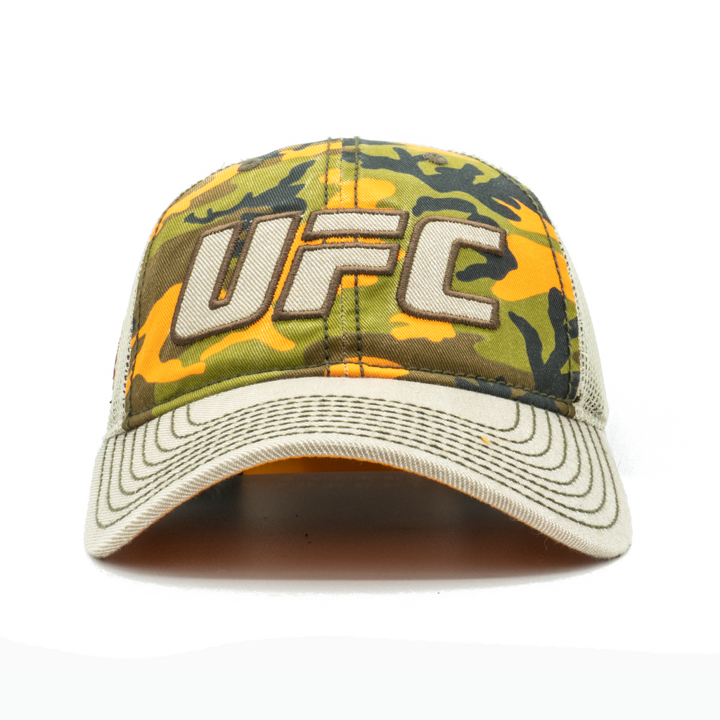 [QA02Z-CAM-UUFC] Mens Reebok UFC Trucker Mesh Snapback Hat