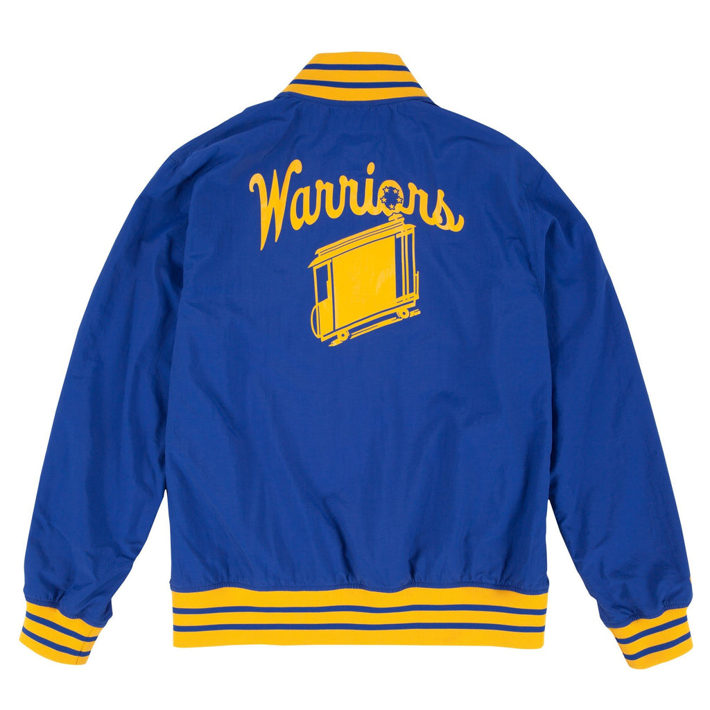 [6312A3105AGSWIH] Mens Mitchell & Ness NBA Golden State Warriors Nothing But Net Warm Up Jacket