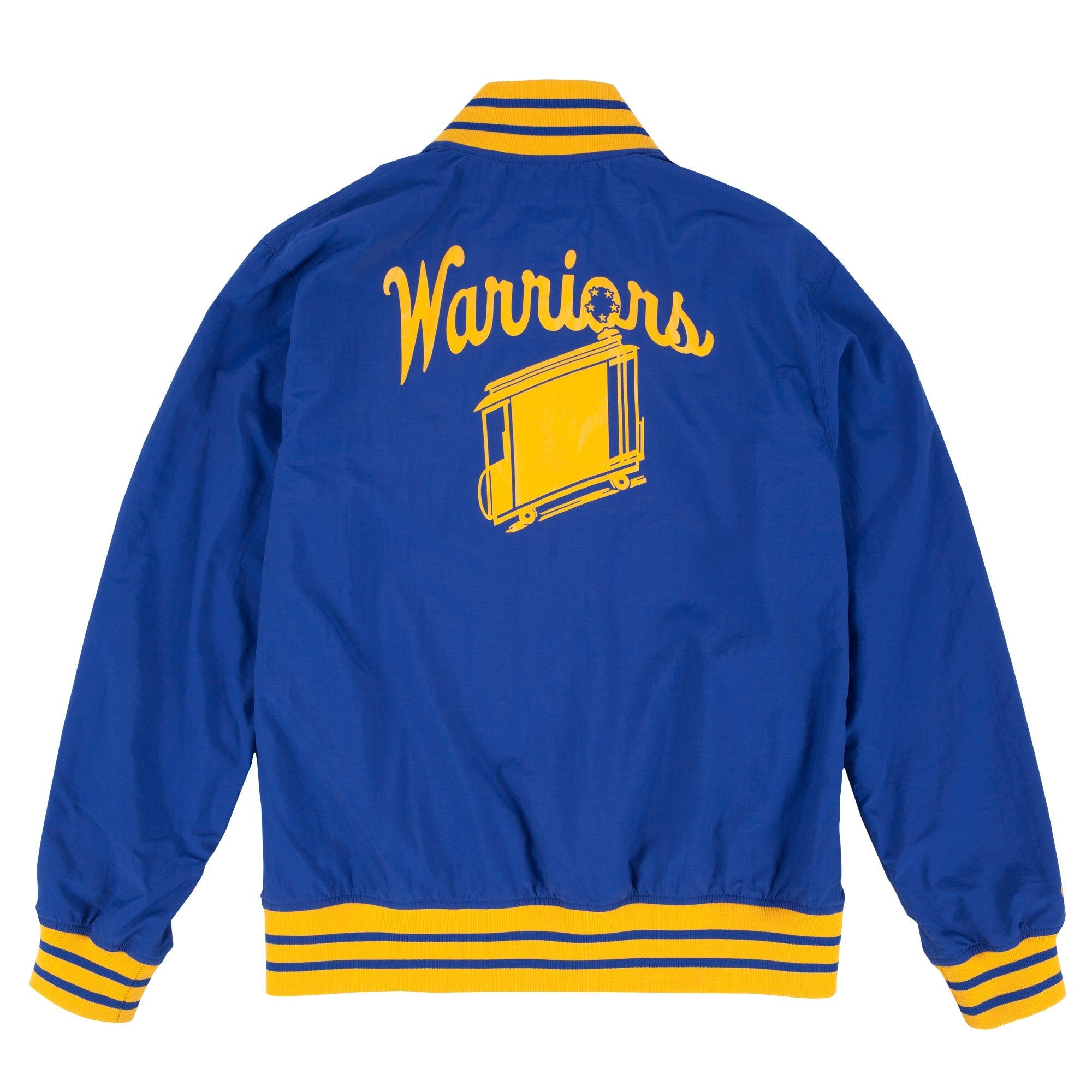 [6312A3105AGSWIH] Mens Mitchell & Ness NBA Golden State Warriors Nothing But Net Warm Up Jacket