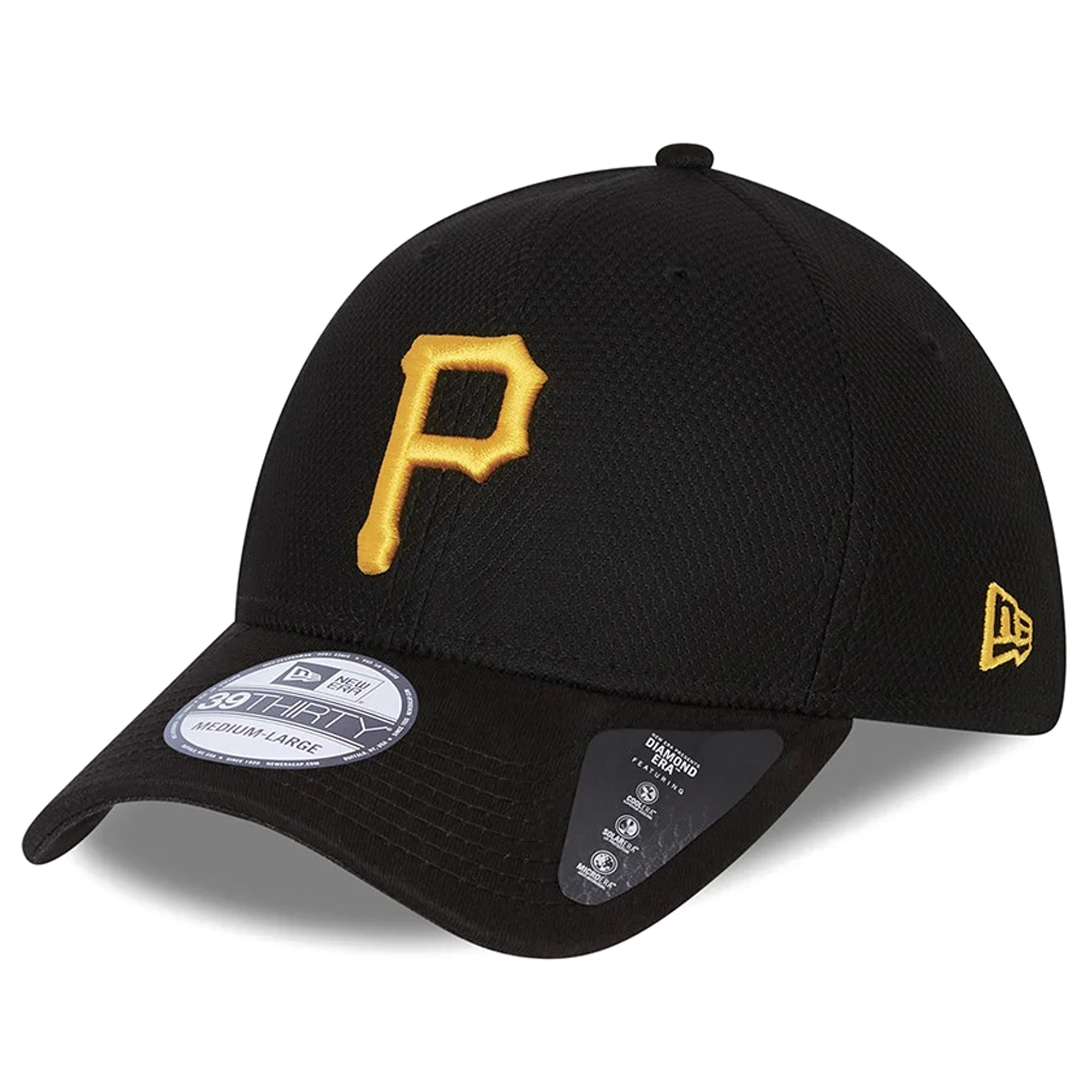 [11403313] Mens New Era MLB Diamond Era Classic 39Thirty Stretch Cap Pittsburgh Pirates