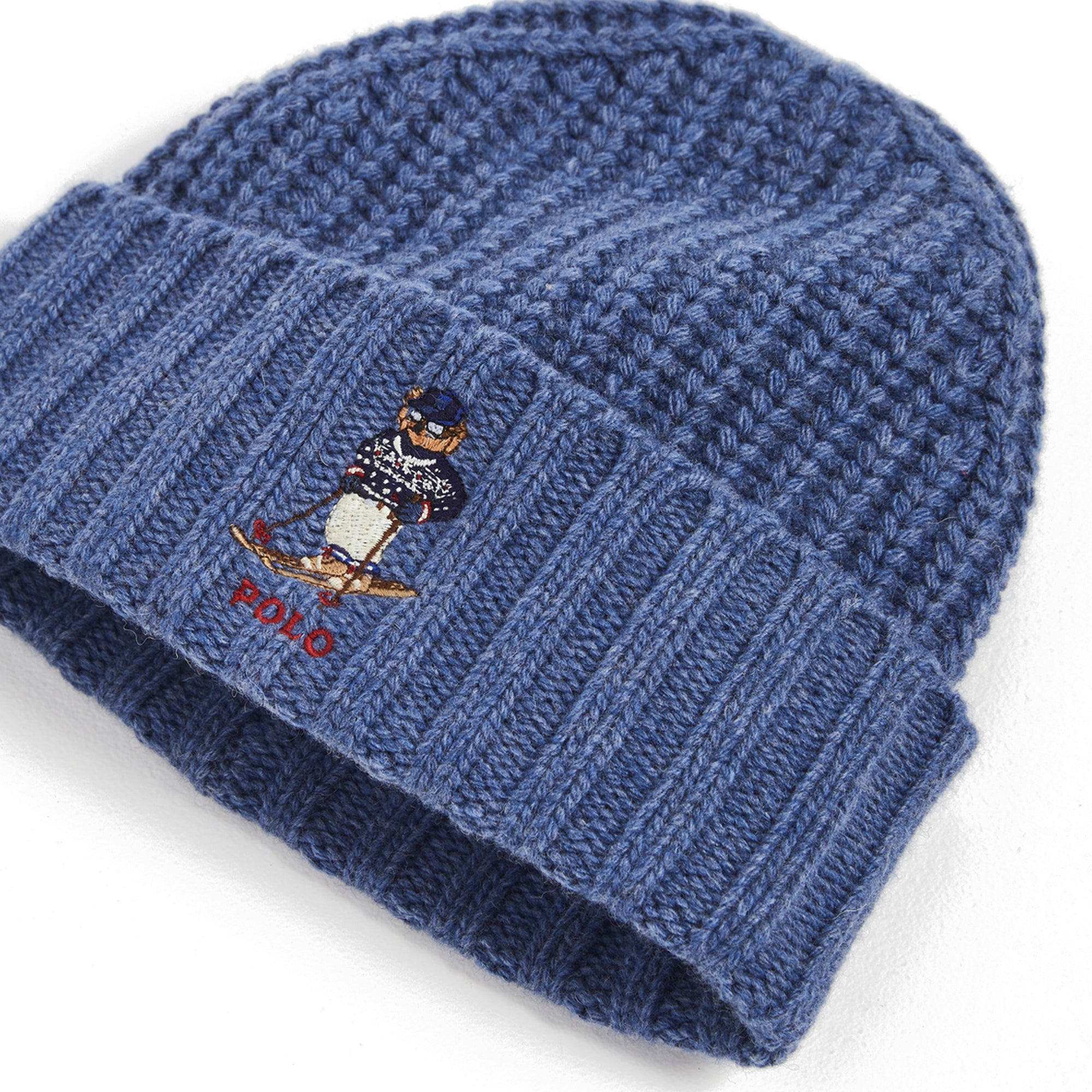 [PC0821-445] Mens Polo Ralph Lauren CHUNKY RIB BEAR BEANIE