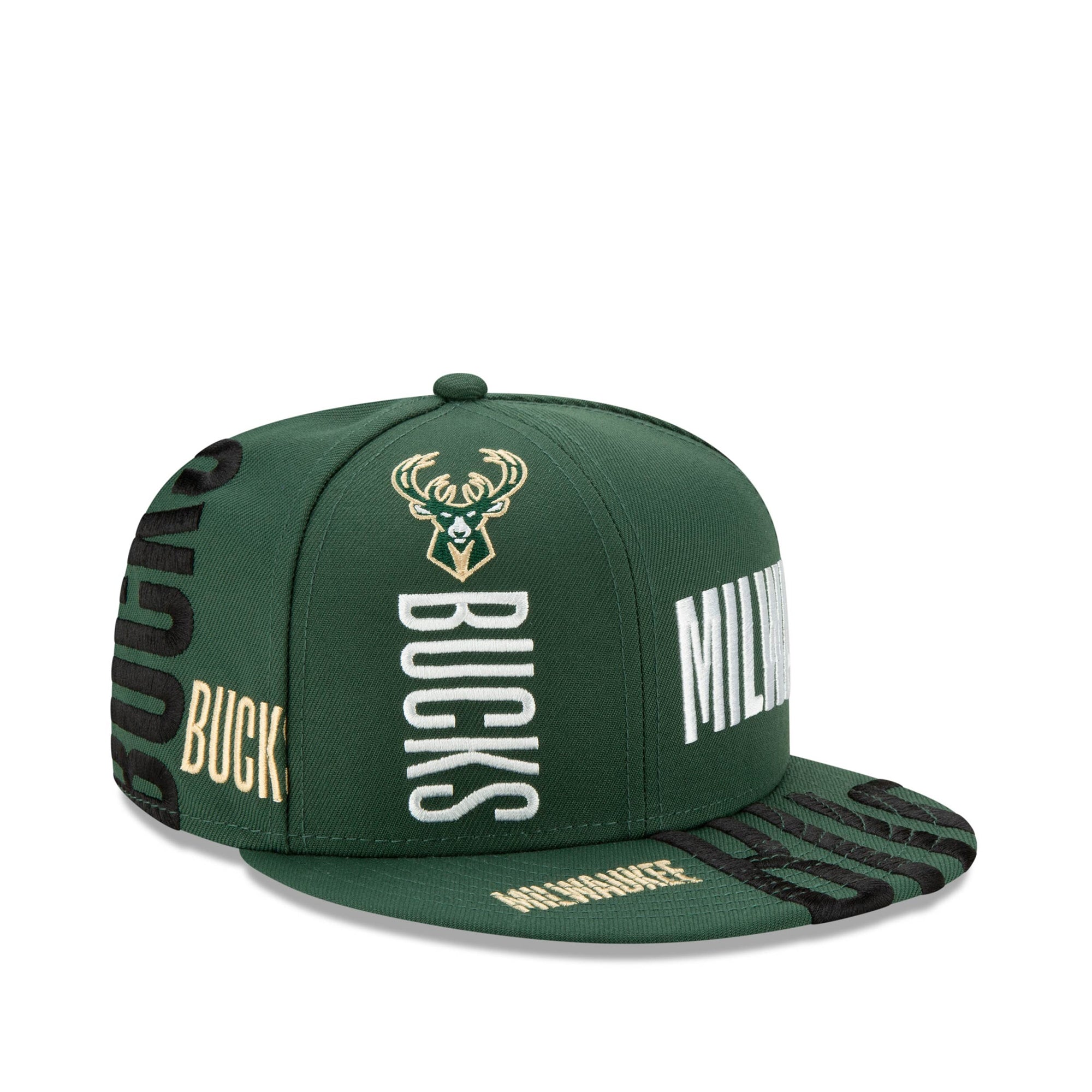 [12041103] Mens New Era Milwaukee Bucks - Green Tipoff Series 950 Snapback