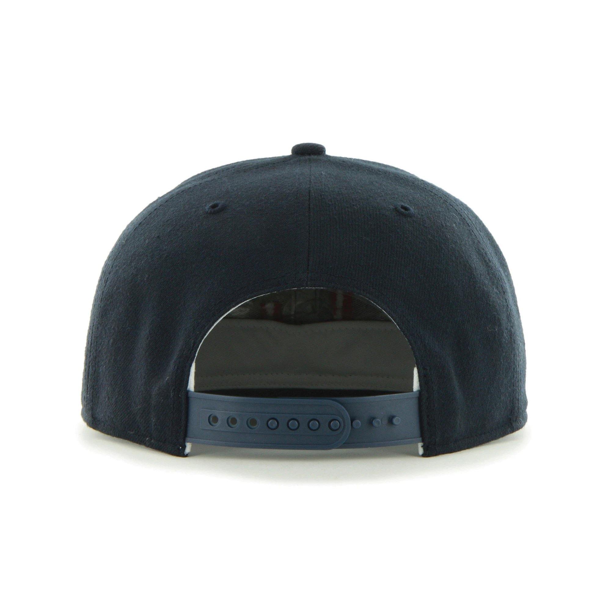 Mens 47 Brand Boston Red Sox Sure Shot Captain Snapback - Navy Blue - sneakAR
