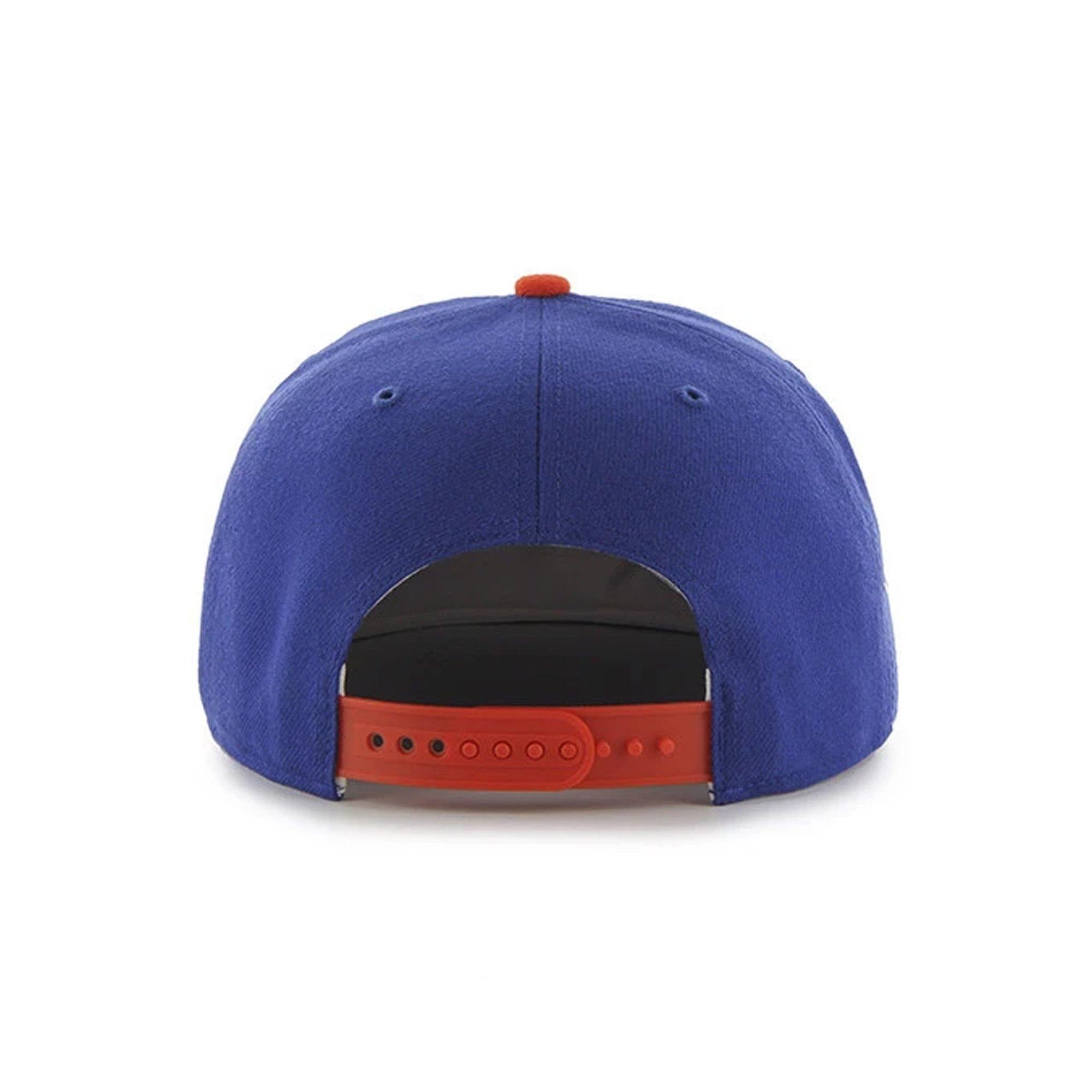 Mens 47 Brand NY Mets Captain Snapback - Blue/Orange - sneakAR