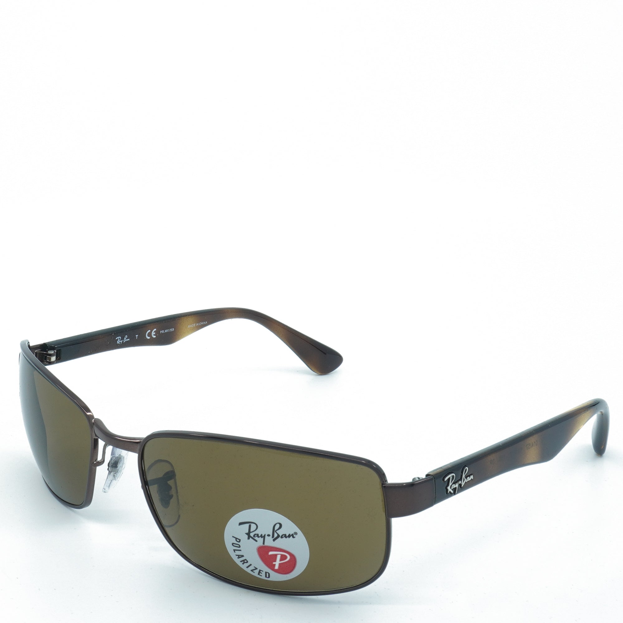 [RB3478-014/57_60] Mens Ray-Ban Rectangular Polarized Sunglasses