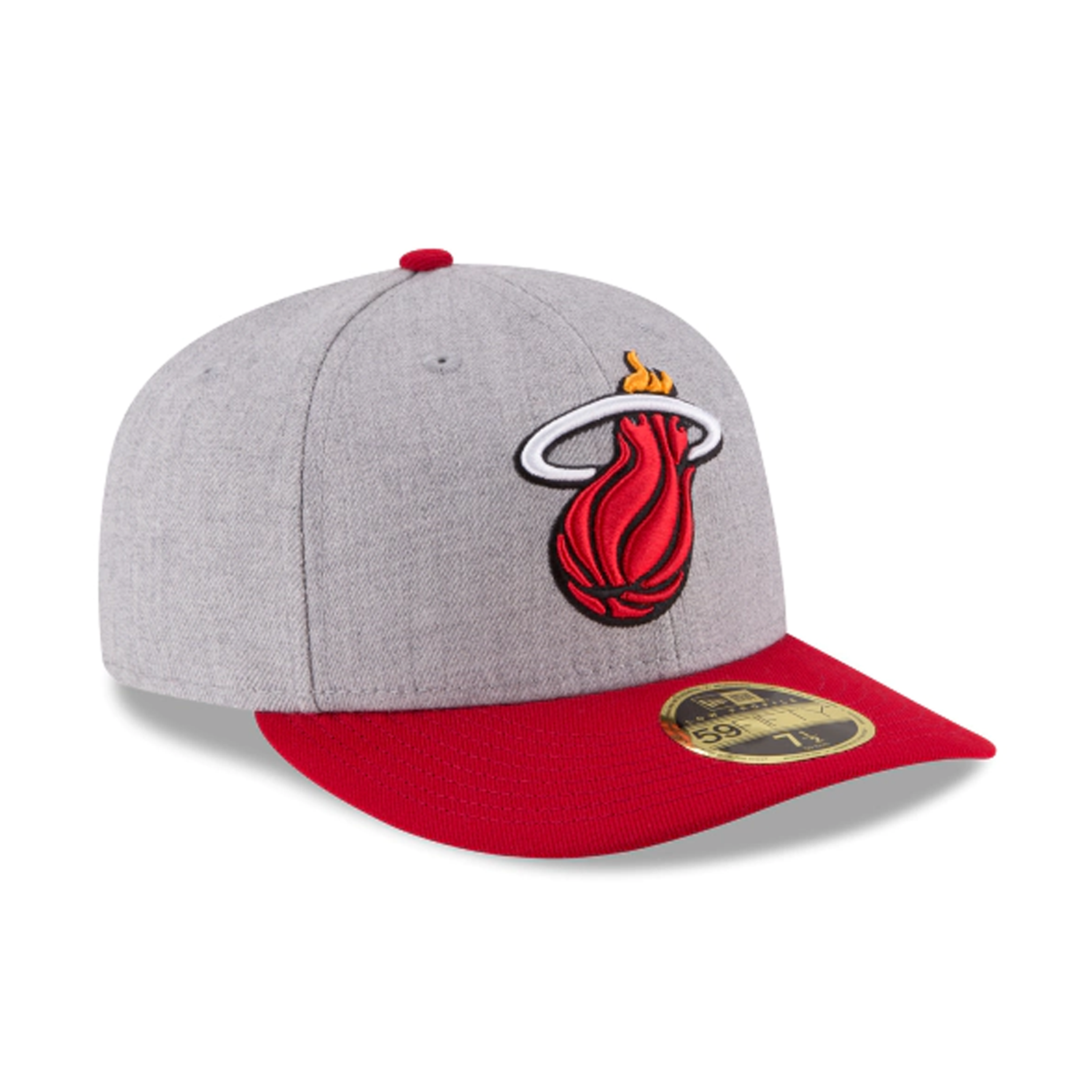 [70344218] Mens New Era NBA Low Profile Authentic 59Fifty - Miami Heat