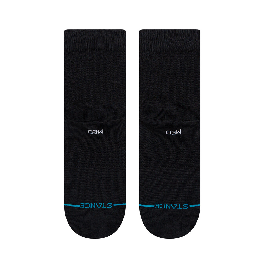 [M356D17LOG-BLK] Mens Stance NBA Logoman Quarter Socks