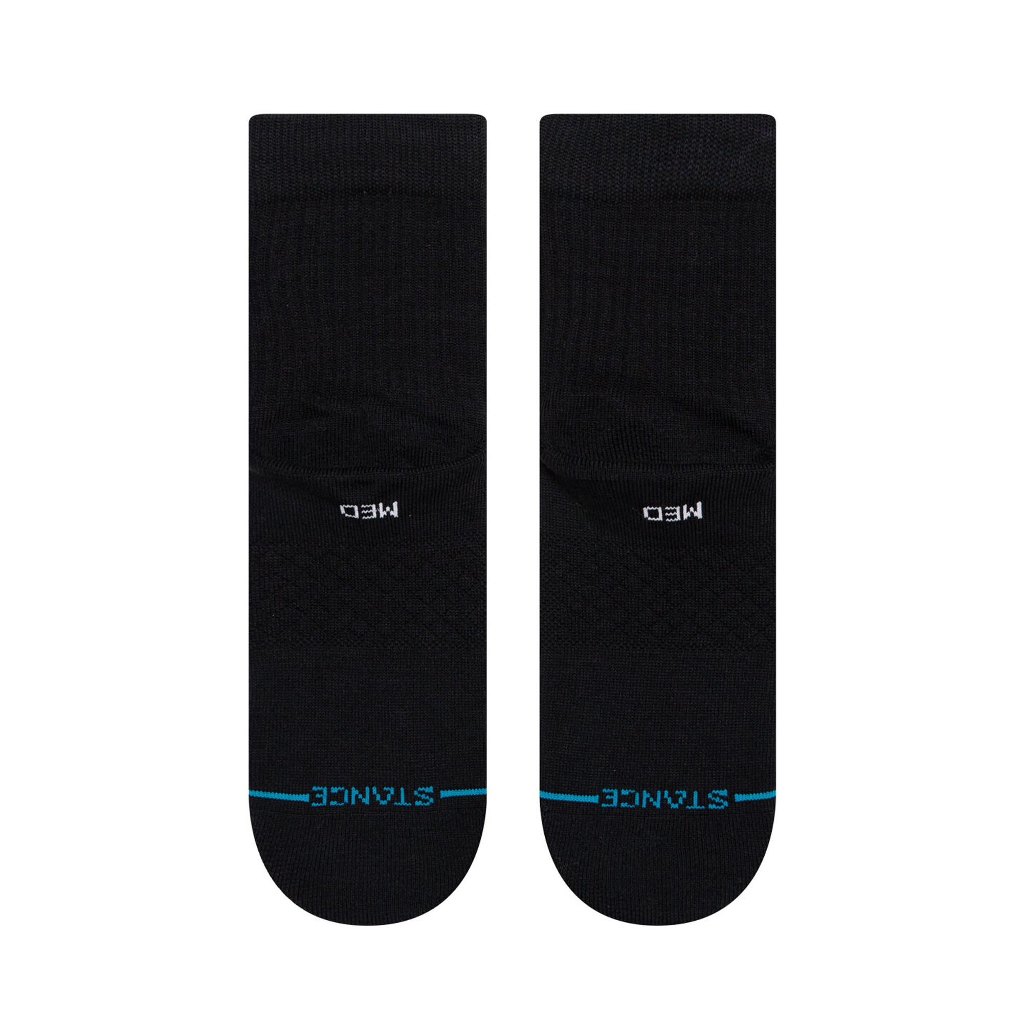[M356D17LOG-BLK] Mens Stance NBA Logoman Quarter Socks