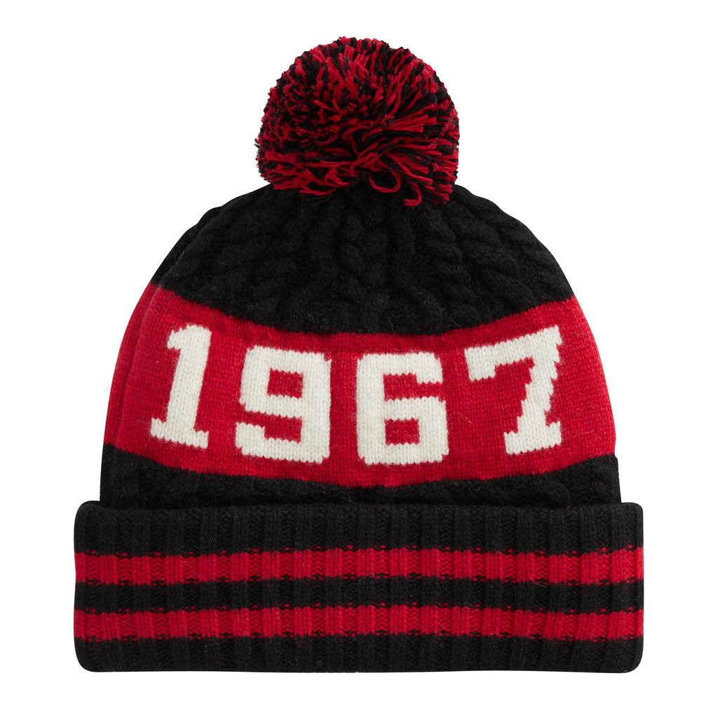 [PC0648-001] Mens Polo Ralph Lauren Cable Pom Hat