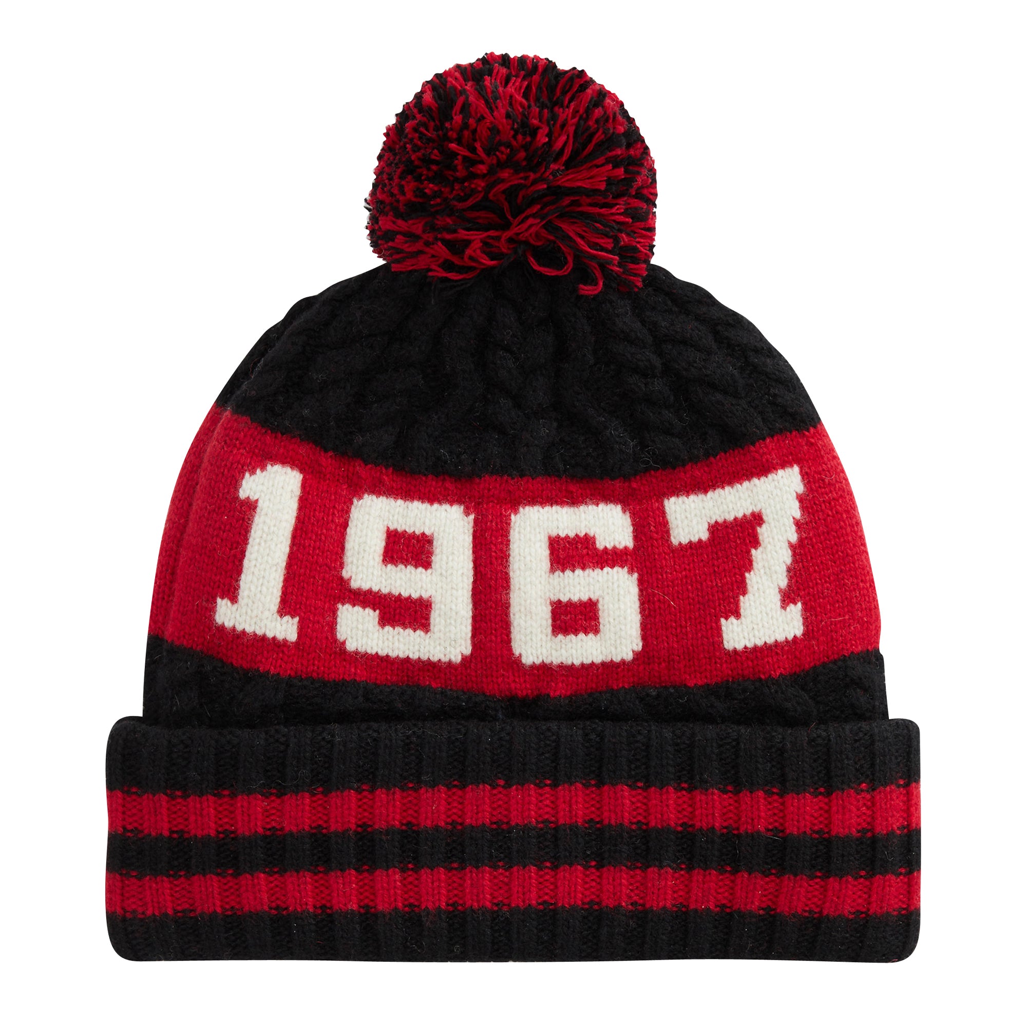 [PC0648-001] Mens Polo Ralph Lauren Cable Pom Hat