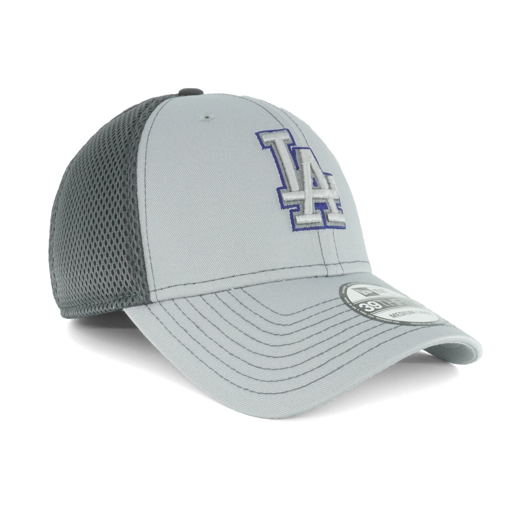 [11594976] Mens New Era MLB Grayed Out 3930 Flex - Los Angeles Dodgers
