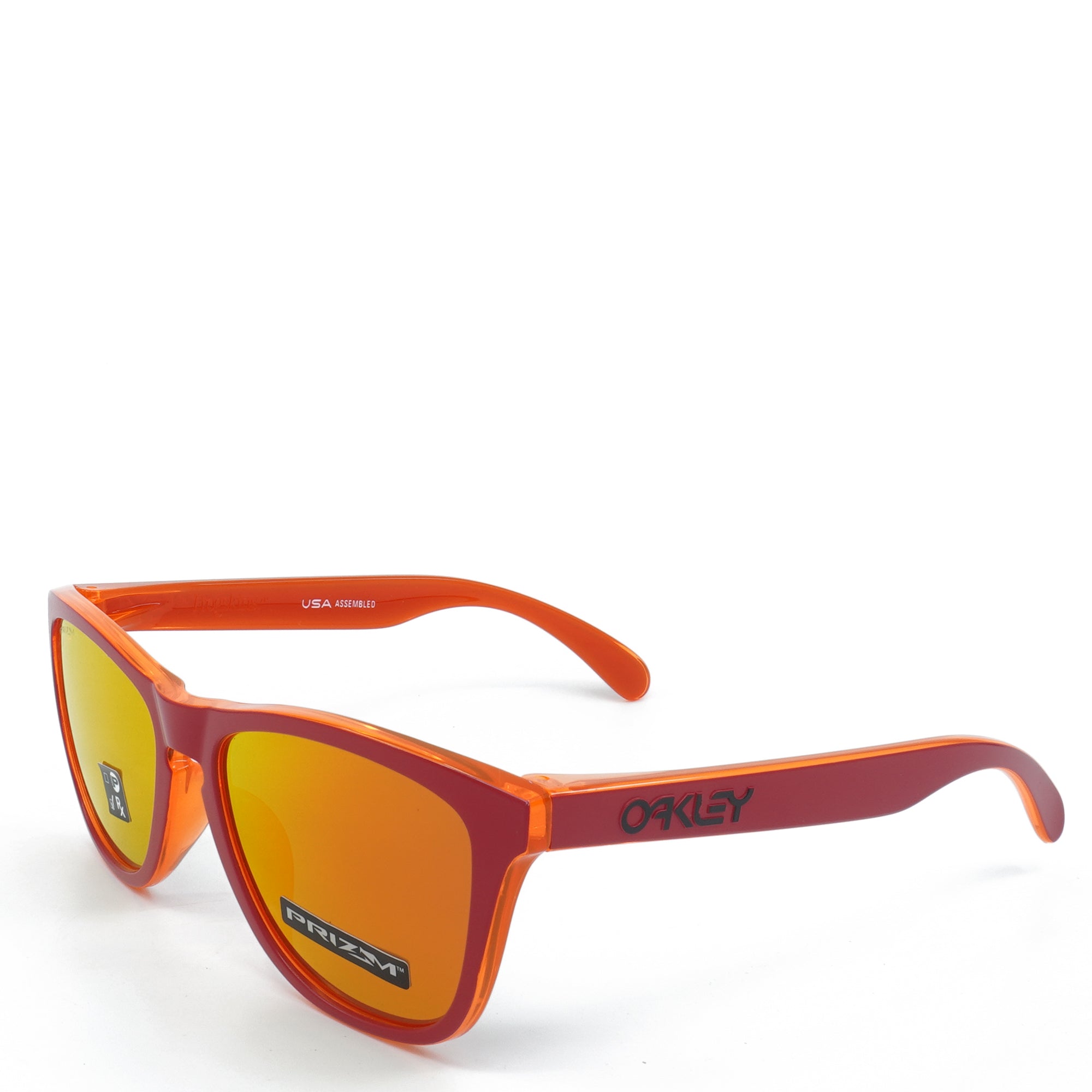 [OO9245-72] Mens Oakley Frogskins (A) Sunglasses - Matte Red/Prizm Ruby