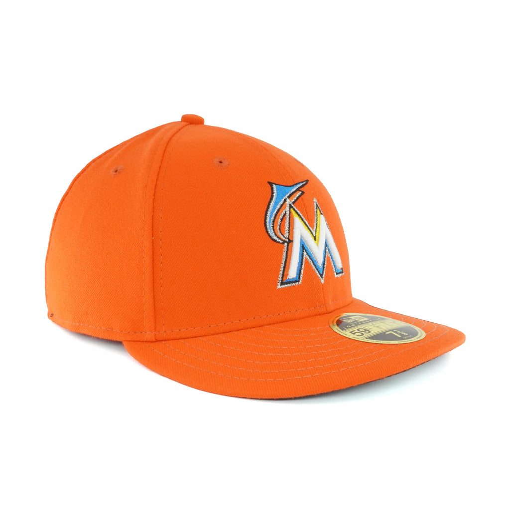 [70440220] Mens New Era MLB Low Profile Authentic 5950 - Miami Marlins Road 2018