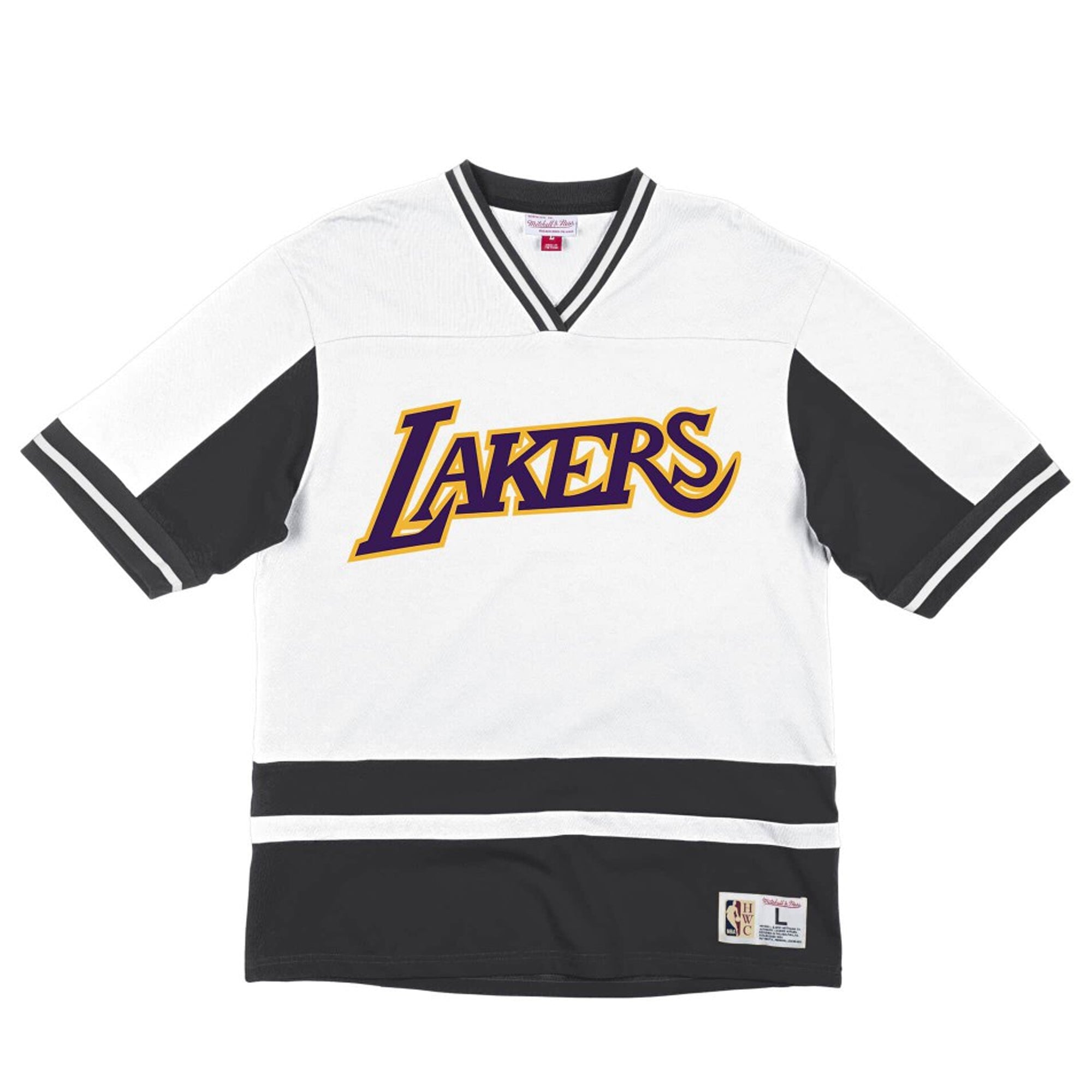 Mens Mitchell & Ness NBA Final Seconds V-Neck Los Angeles Lakers