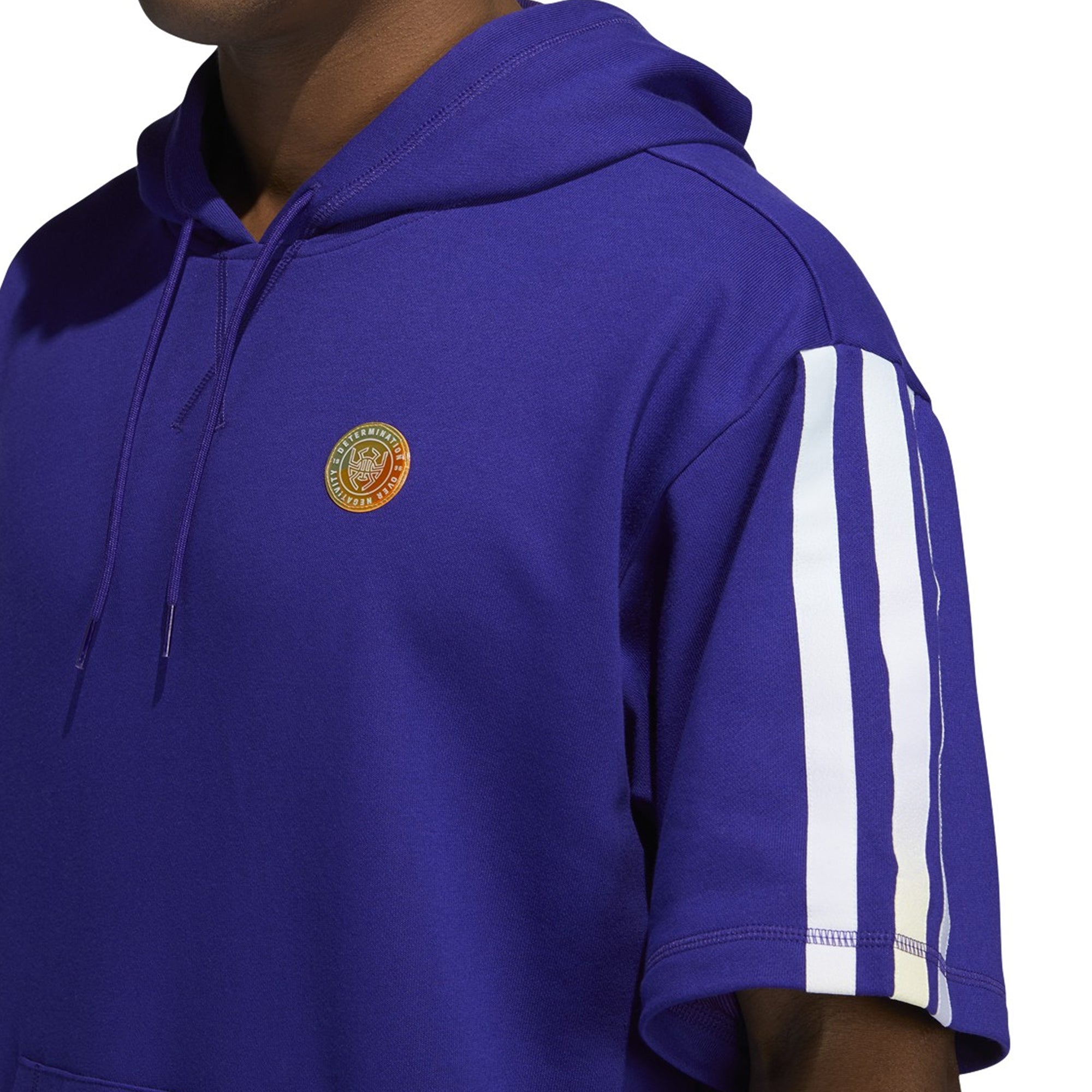 [HB6759] Mens Adidas Donovan Mitchell Short Sleeve Hoodie