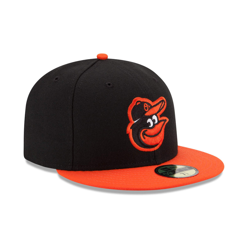 [70100874] Mens New Era MLB Authentic 59Fifty Performance Fitted - Orioles